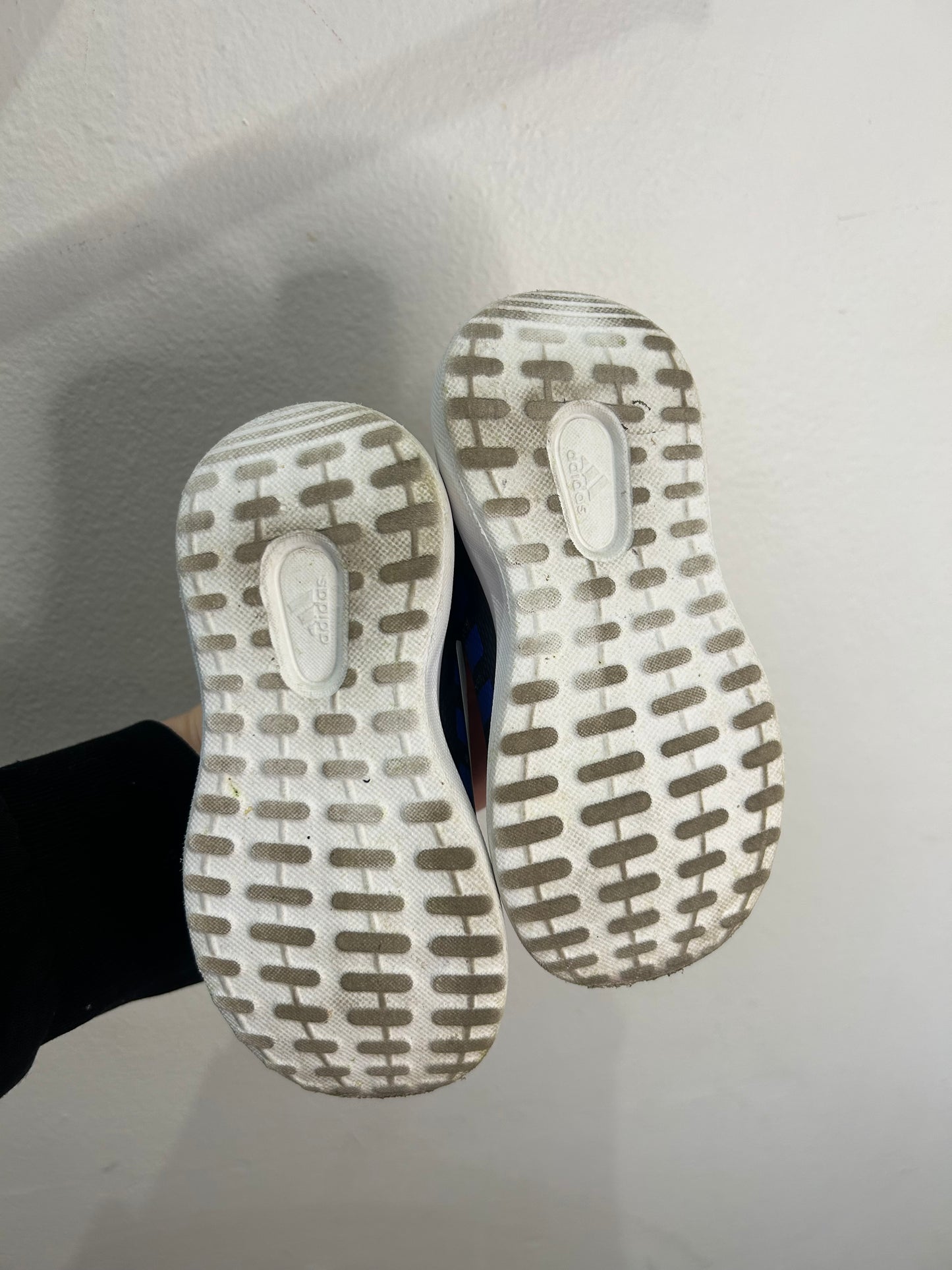 C7 navy and neon Adidas sneakers