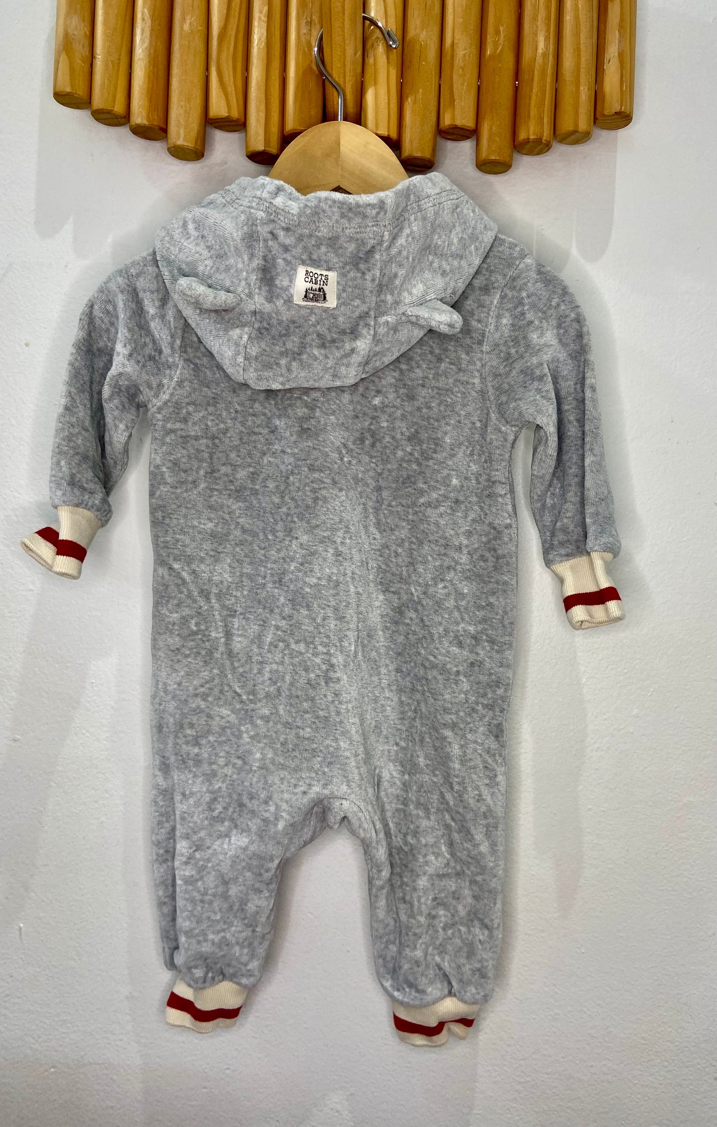 Roots fleece romper 3-6m