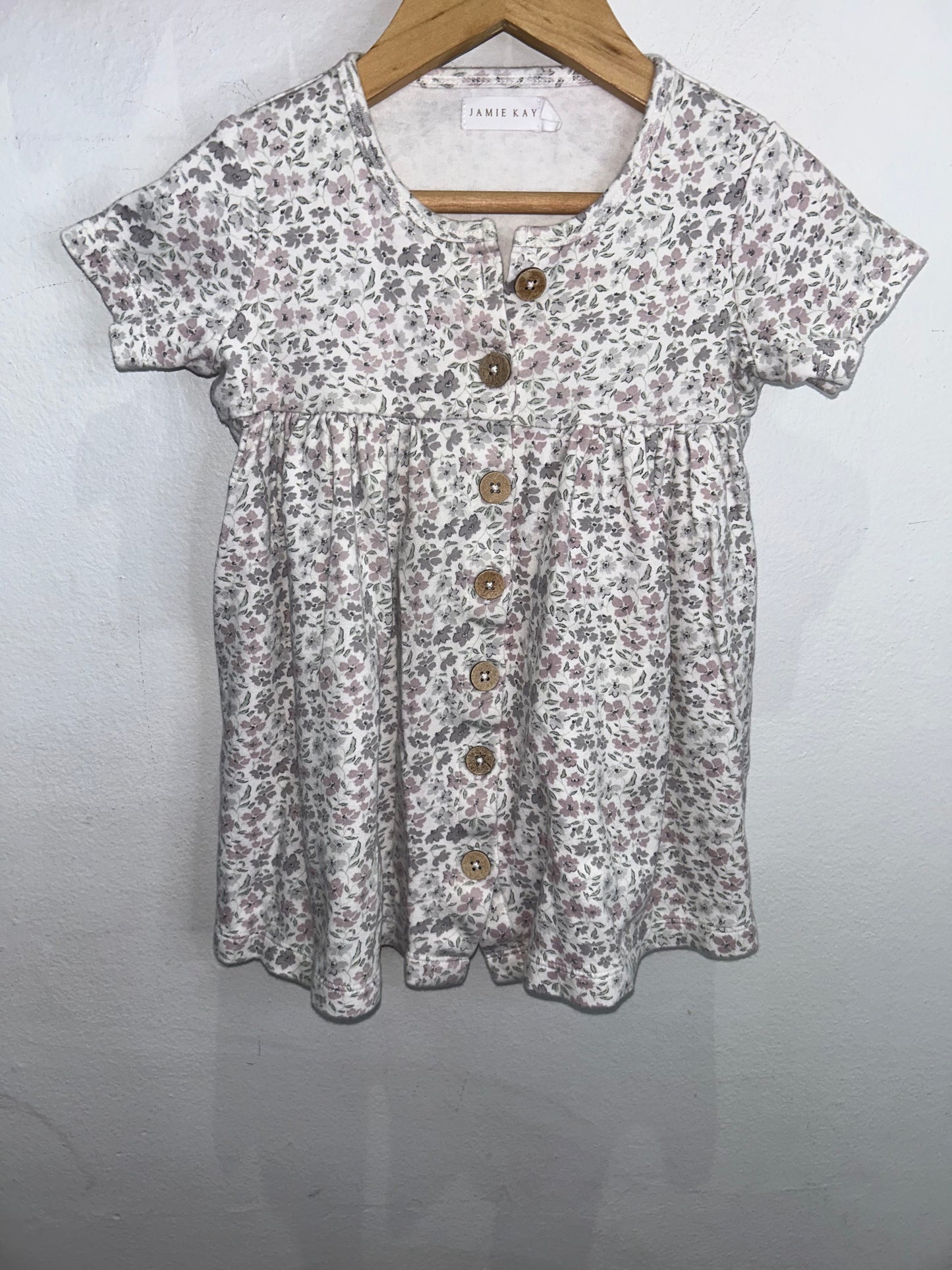 Jamie Kay dress with wood button 2y