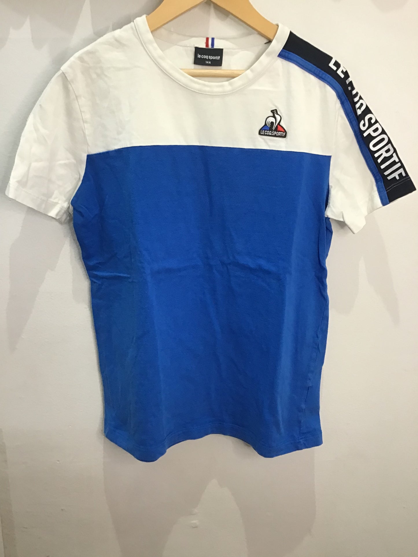 Le Coq Sportif blue tee 14y