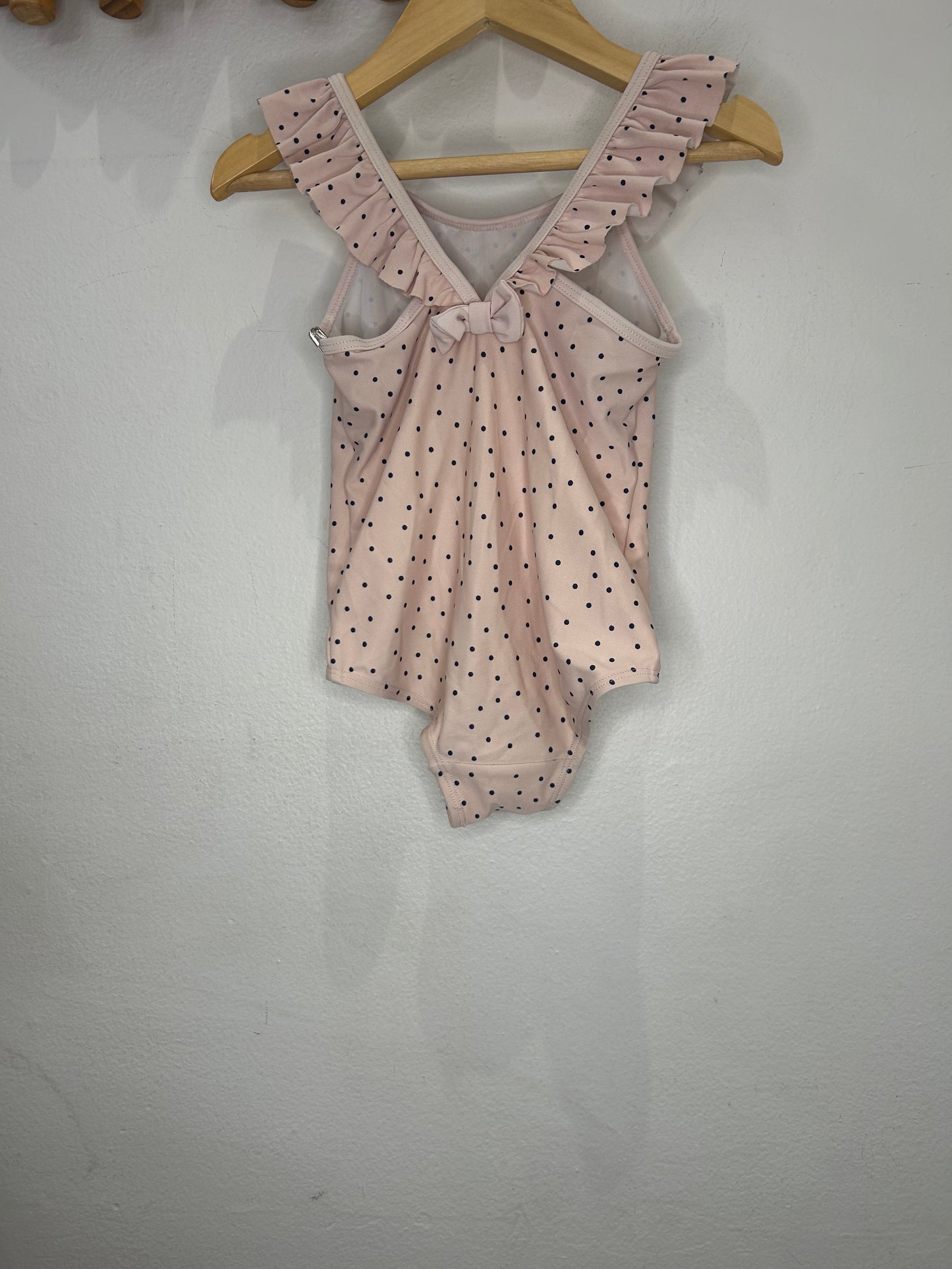Pink dots swimsuit 12-24m
