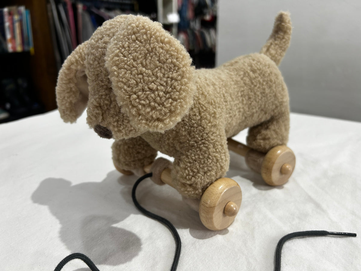 Pull along puppy