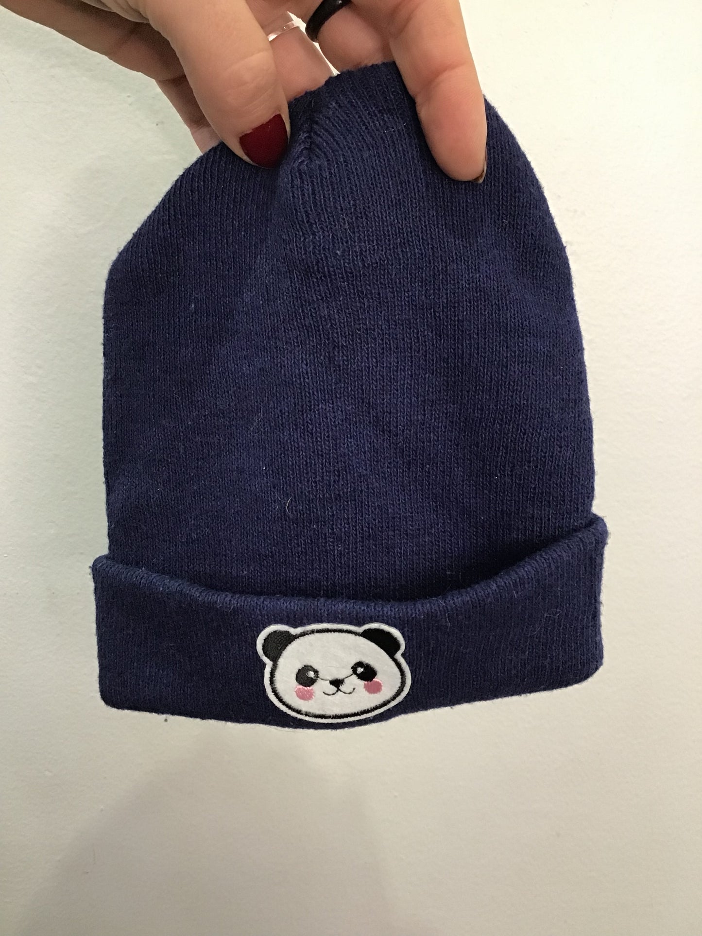Beanie blue bear 0-12m