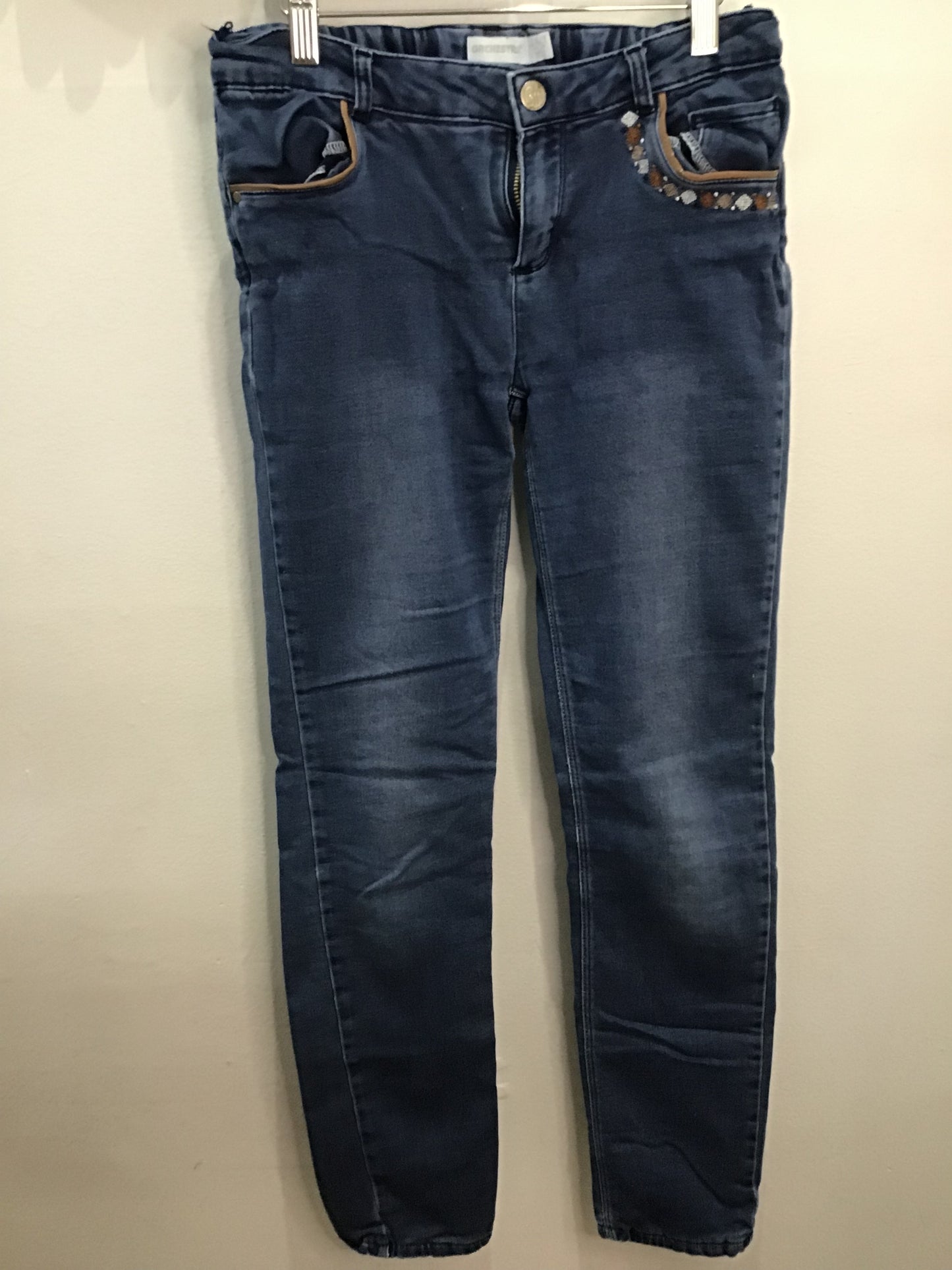 Cotton lined stretchy jeans 10y