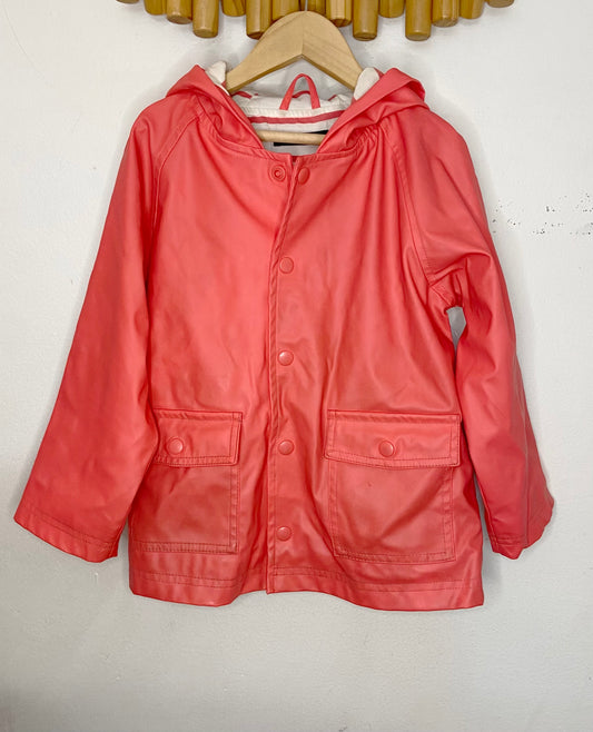Peach rain jacket 4-5y
