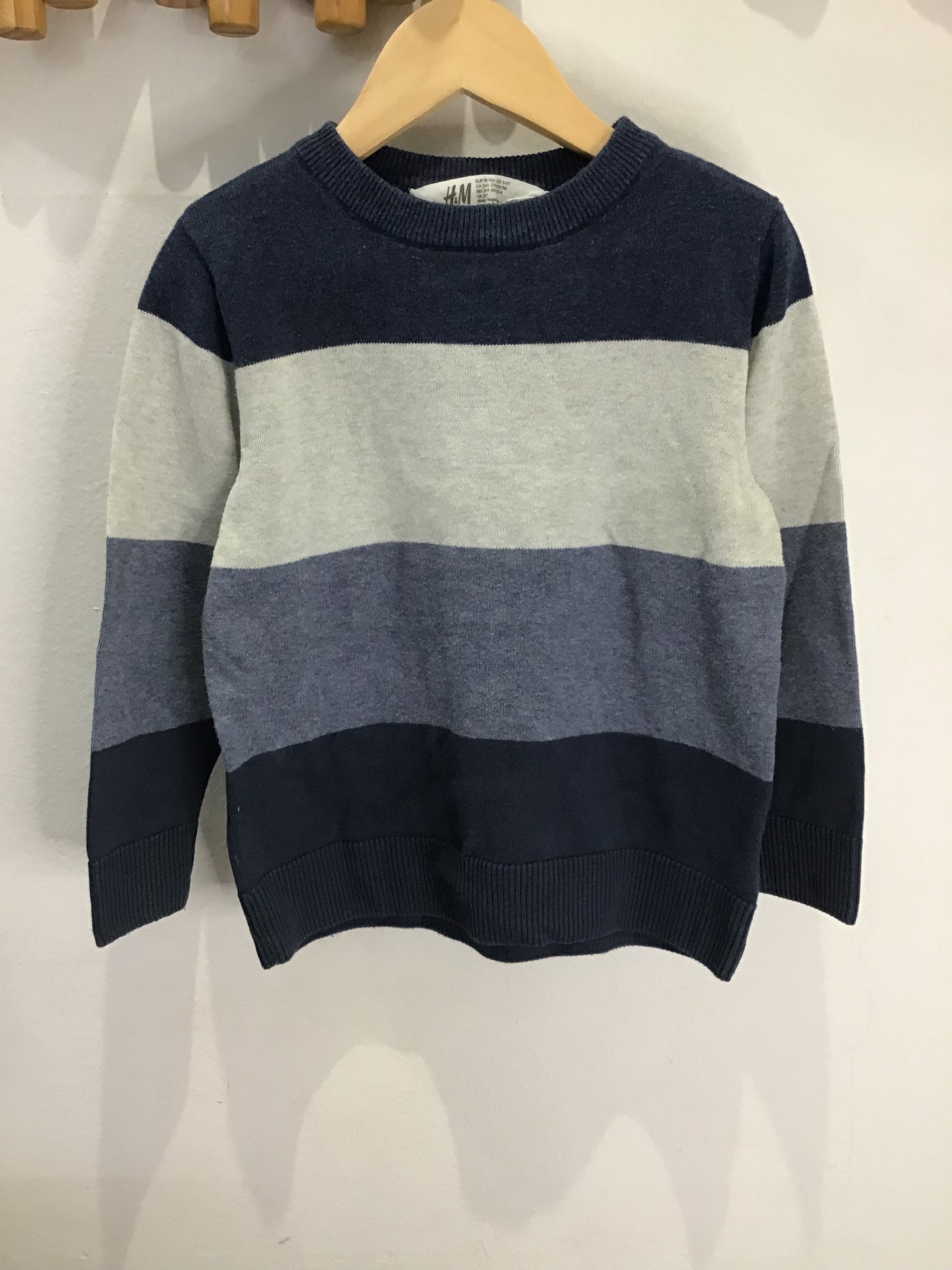 Blue stripes sweater 2-4y