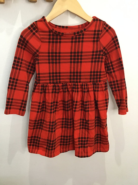Red checkered dress 2y