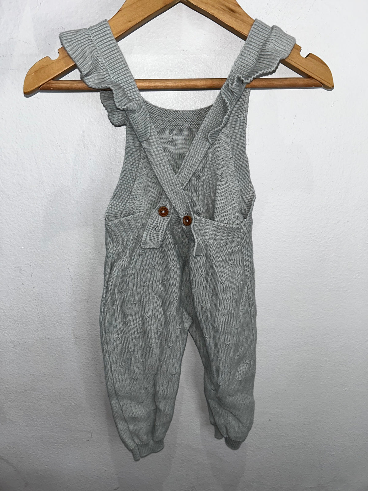 Quincy Mae aqua romper 0-3m