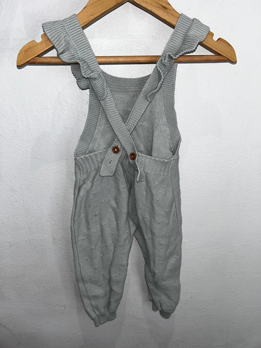 Quincy Mae aqua romper 0-3m