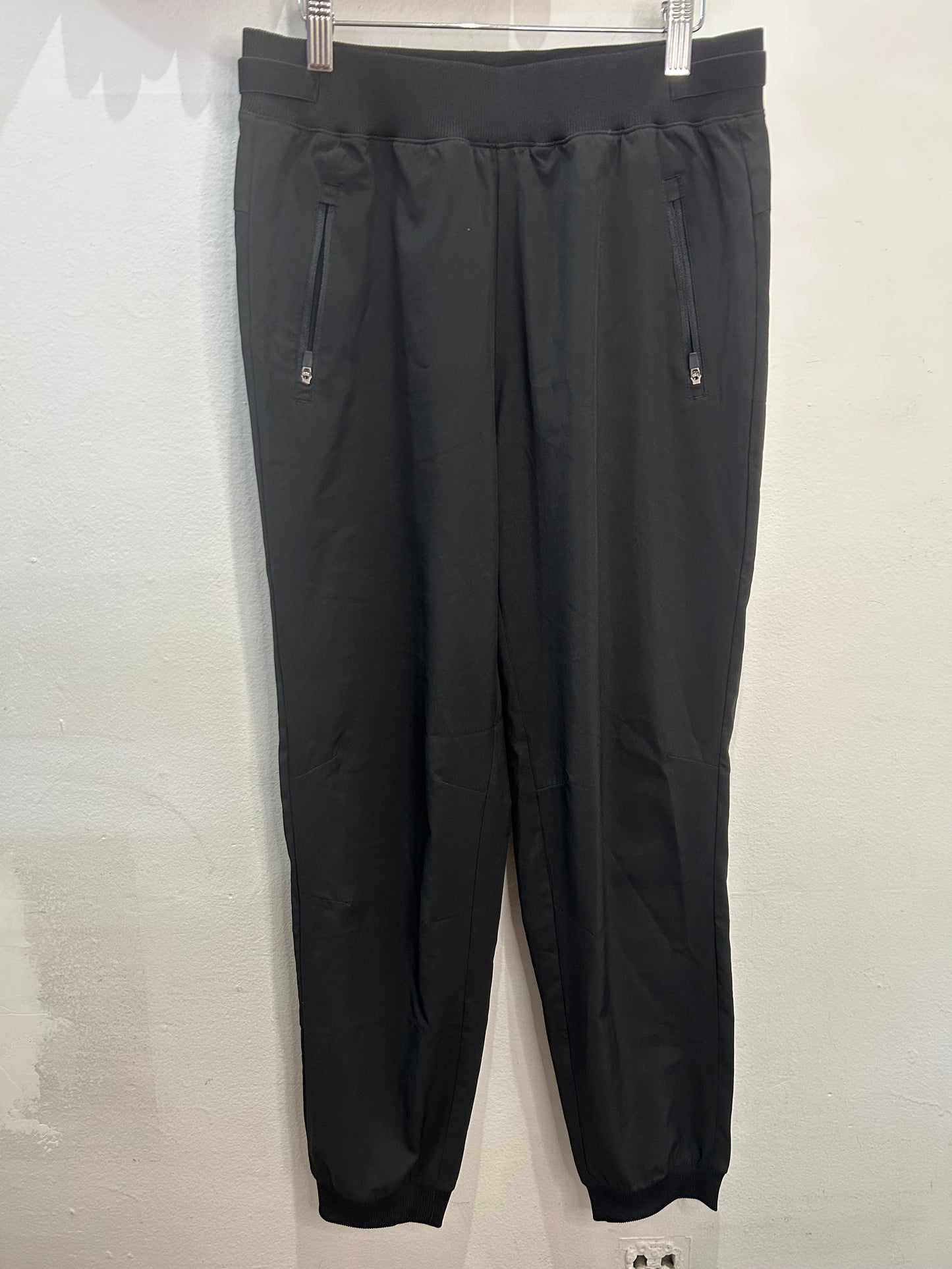 Black pull-on parachute pants 14y (adult XS)