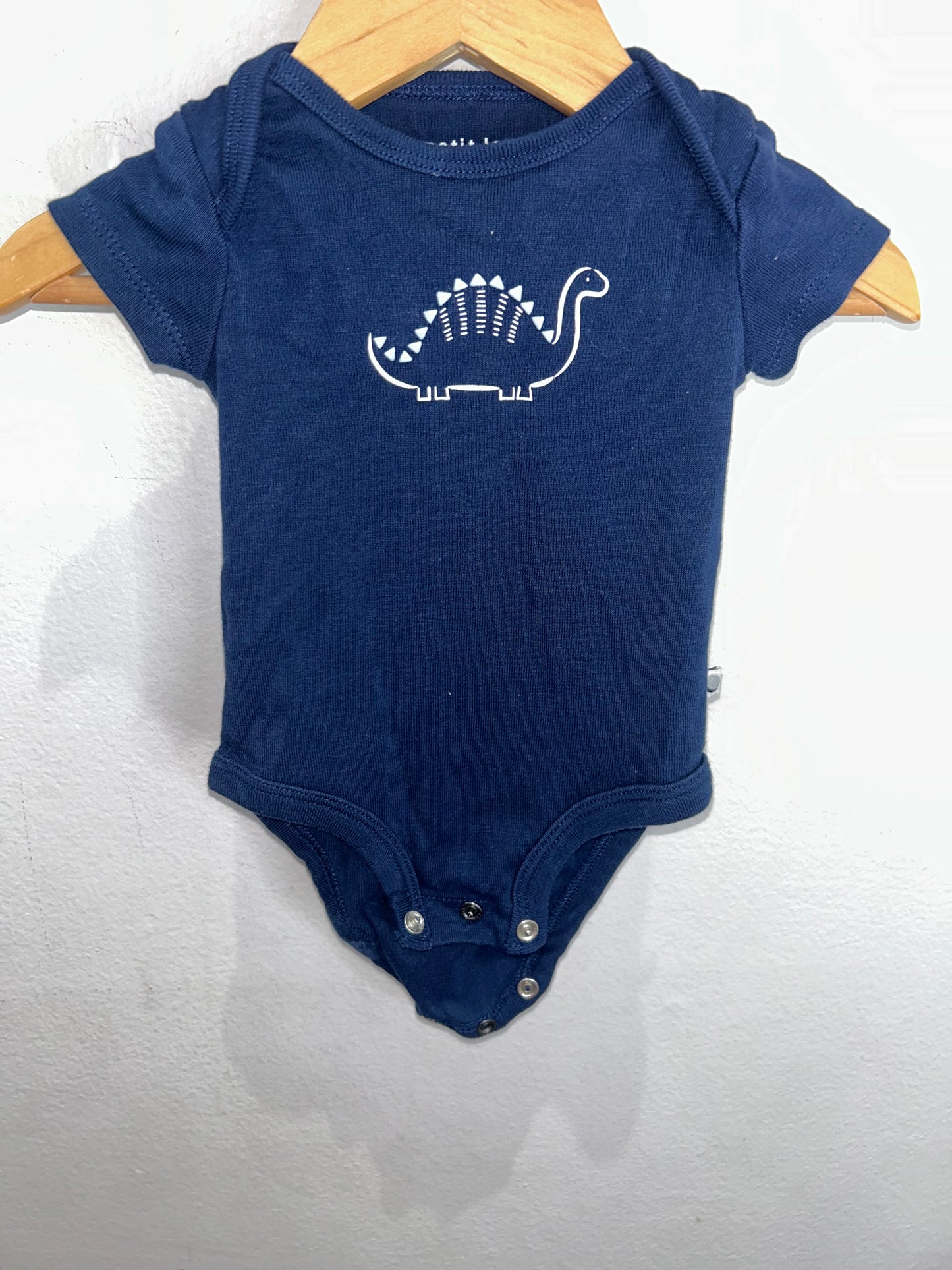 Dark blue dino onesie 6m