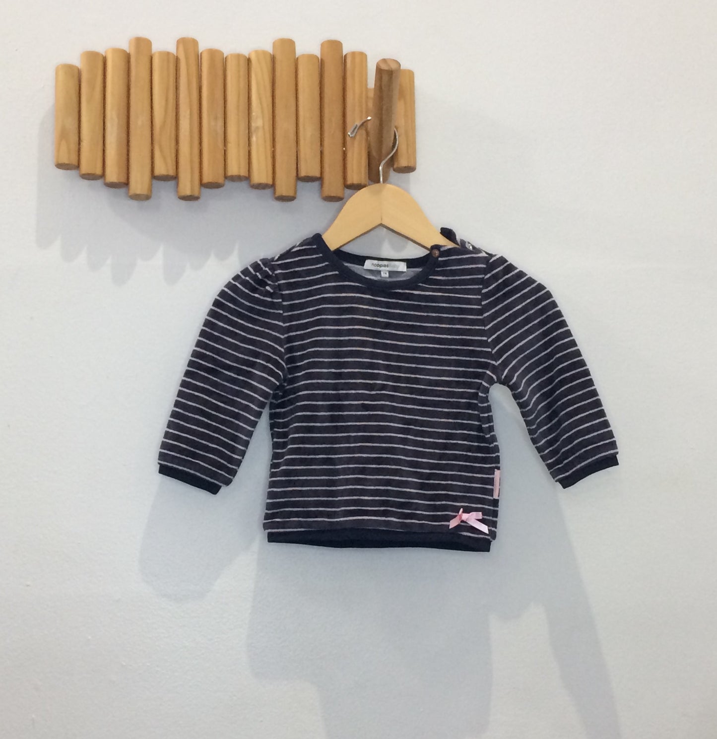 Noppies terry stripe pullover 6-9m
