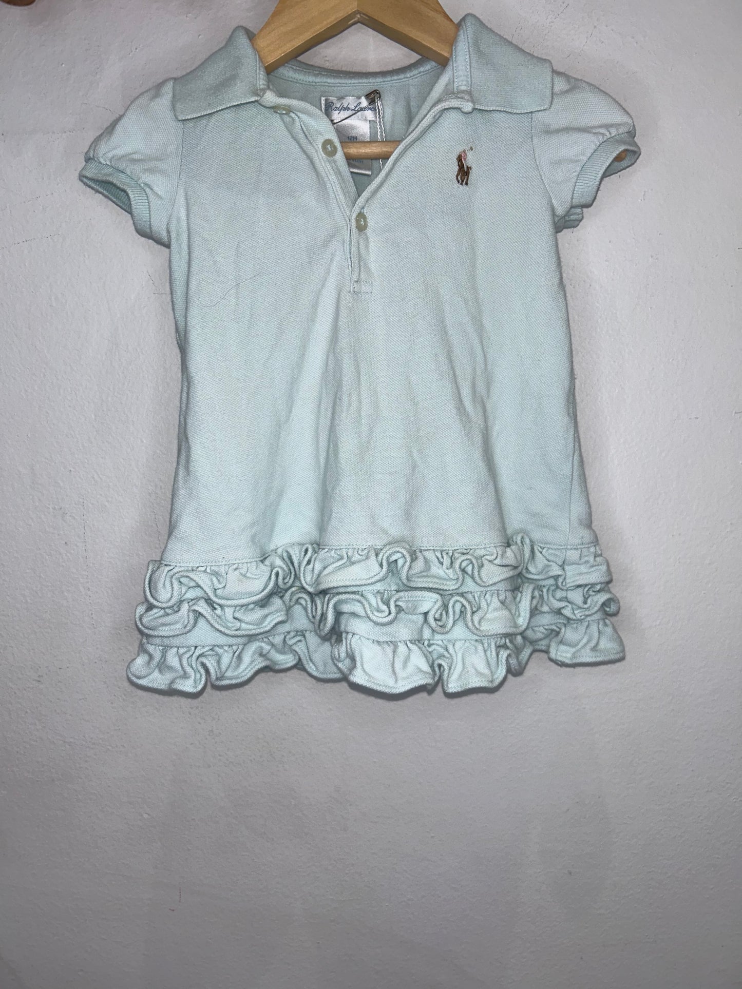 Frilly bottom polo dress 12m