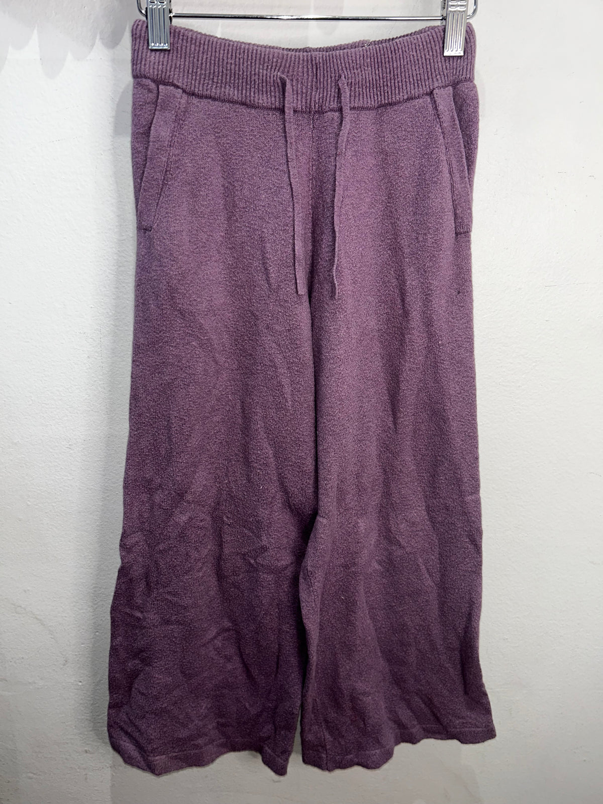 Fuzzy purple jogger set 6-7y*
