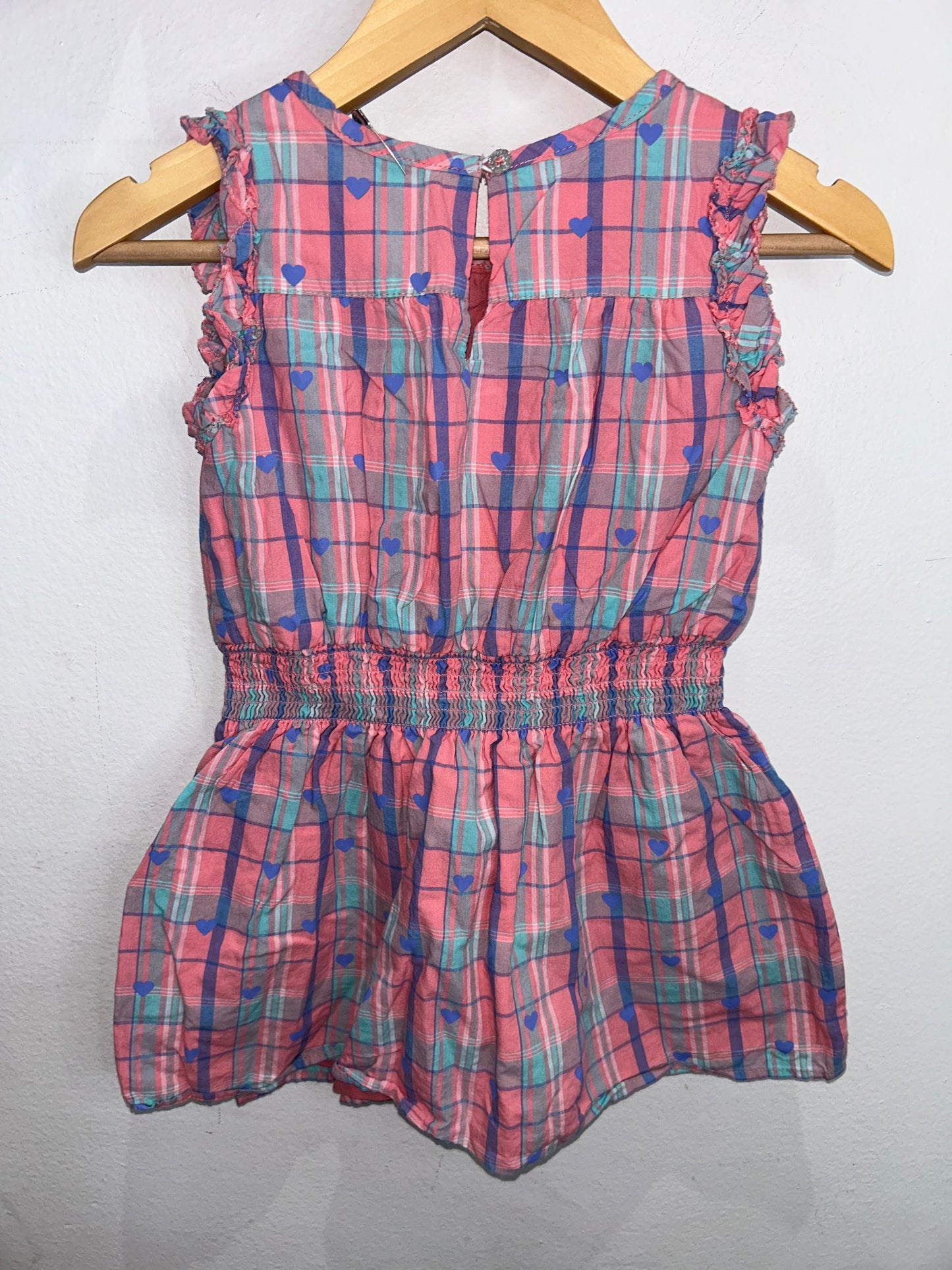 Hatley checkered hearts dress 2y