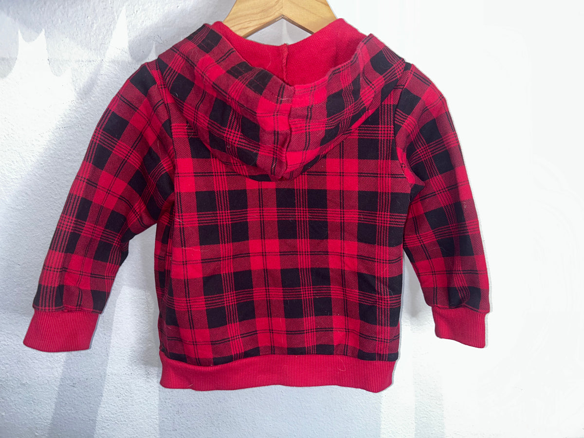 Red cotton sweatshirt 18m