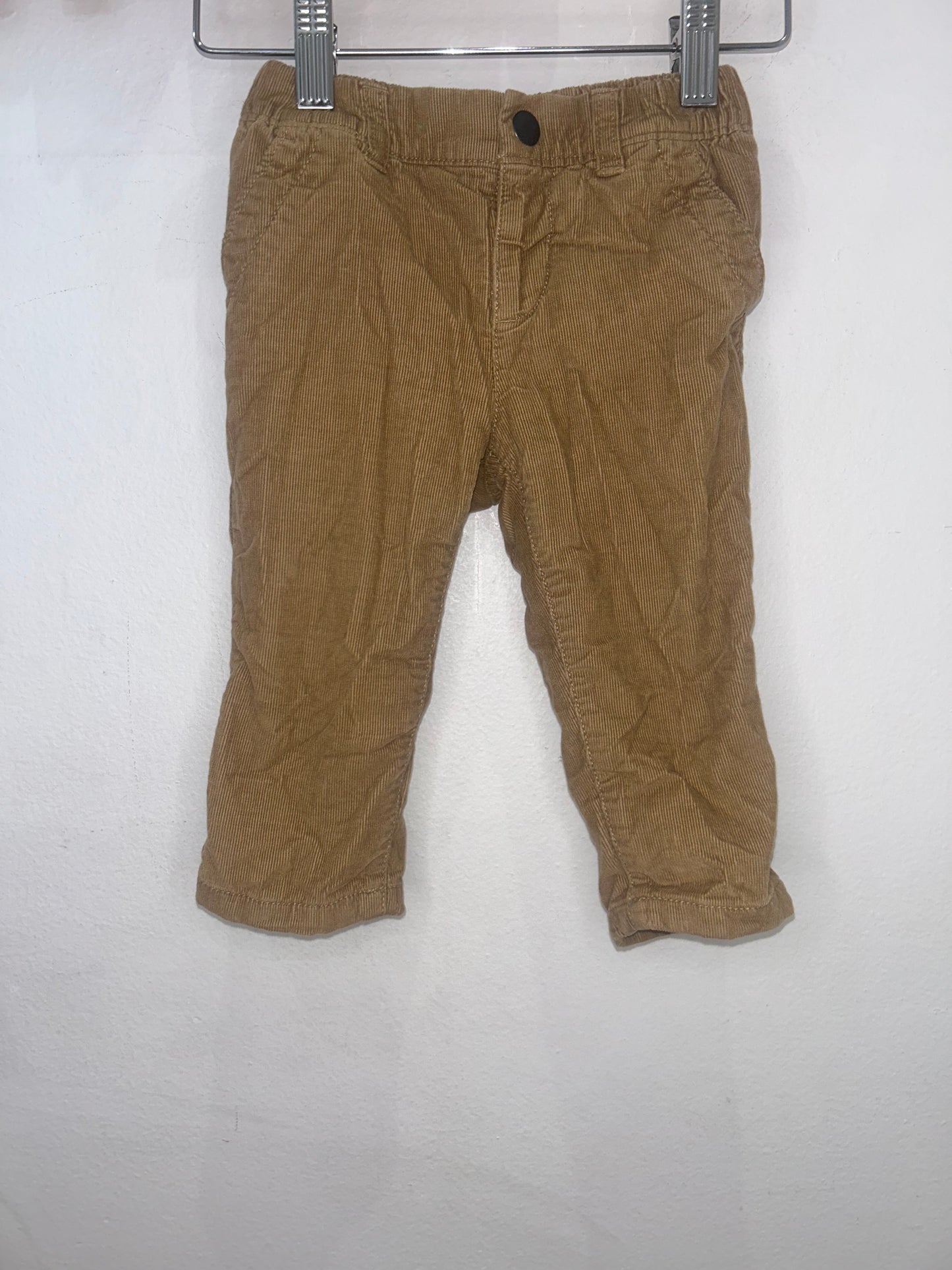 Brown corduroy lined pants 12-18m