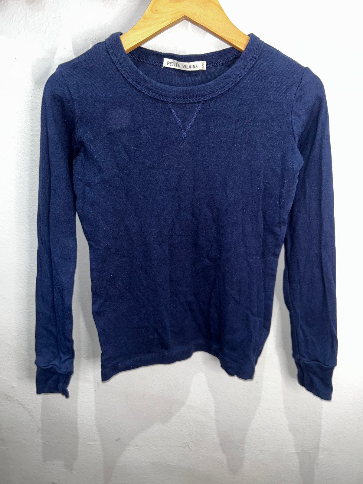 Petits Vilains navy longsleeve 6-7y