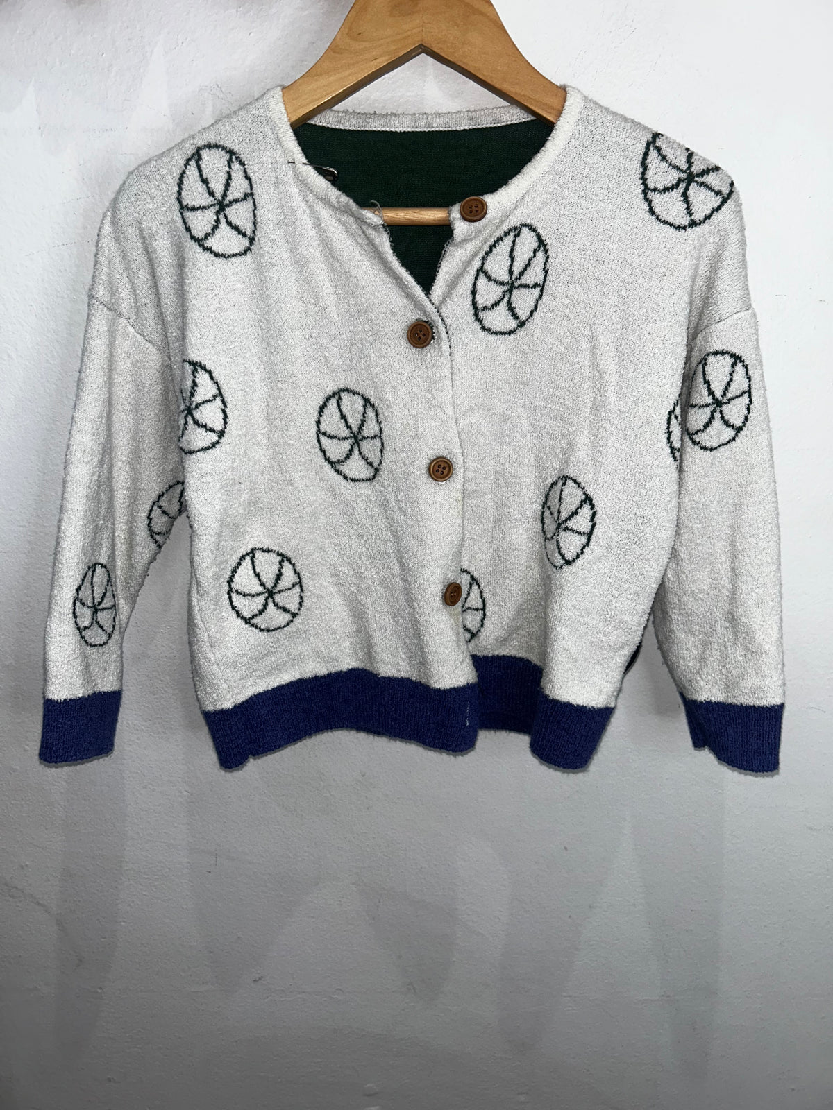 Tennis balls cardigan 3y