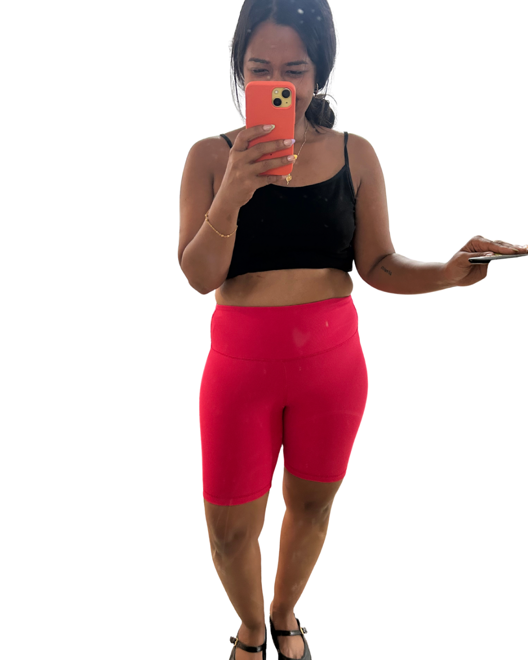 Hot pink bike shorts M