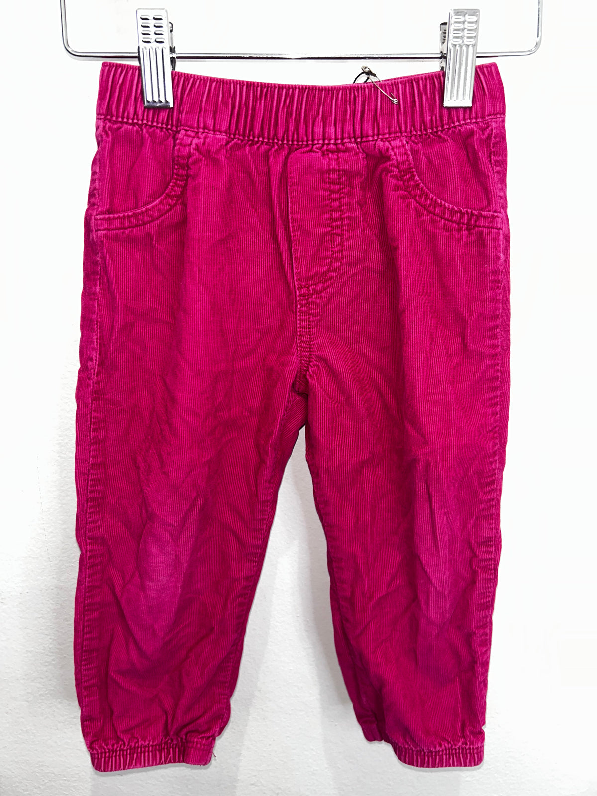 Pink corduroy pull-on 24m