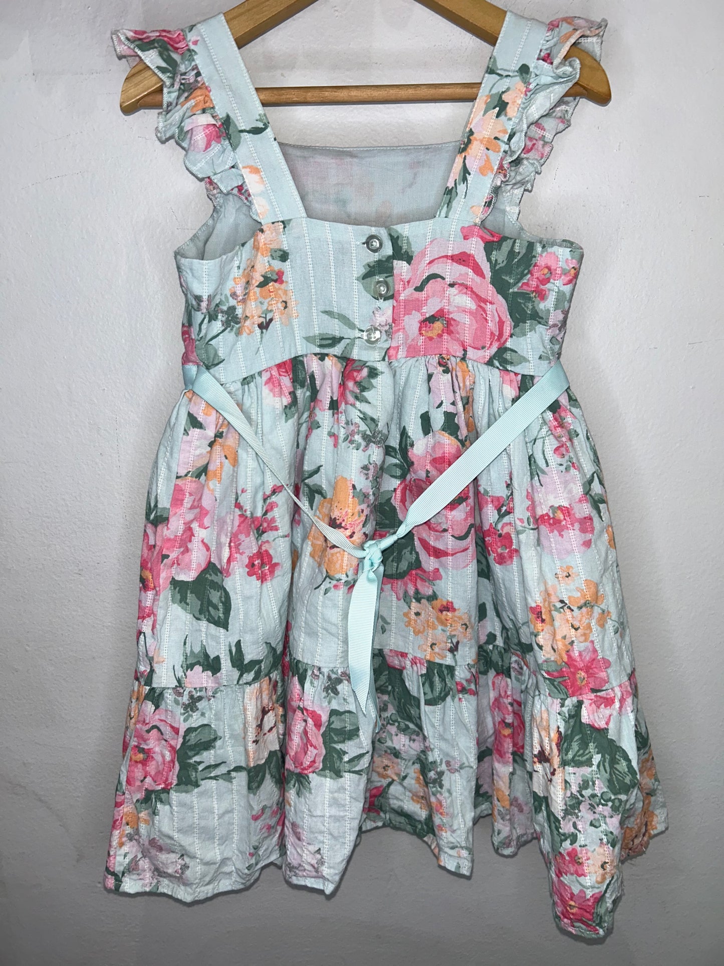 Light blue garden dress 4y