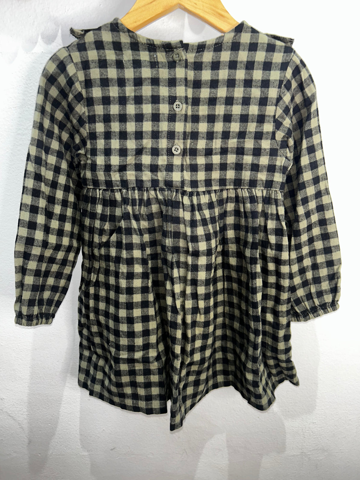 Miles the Label olive flannel dress 24m