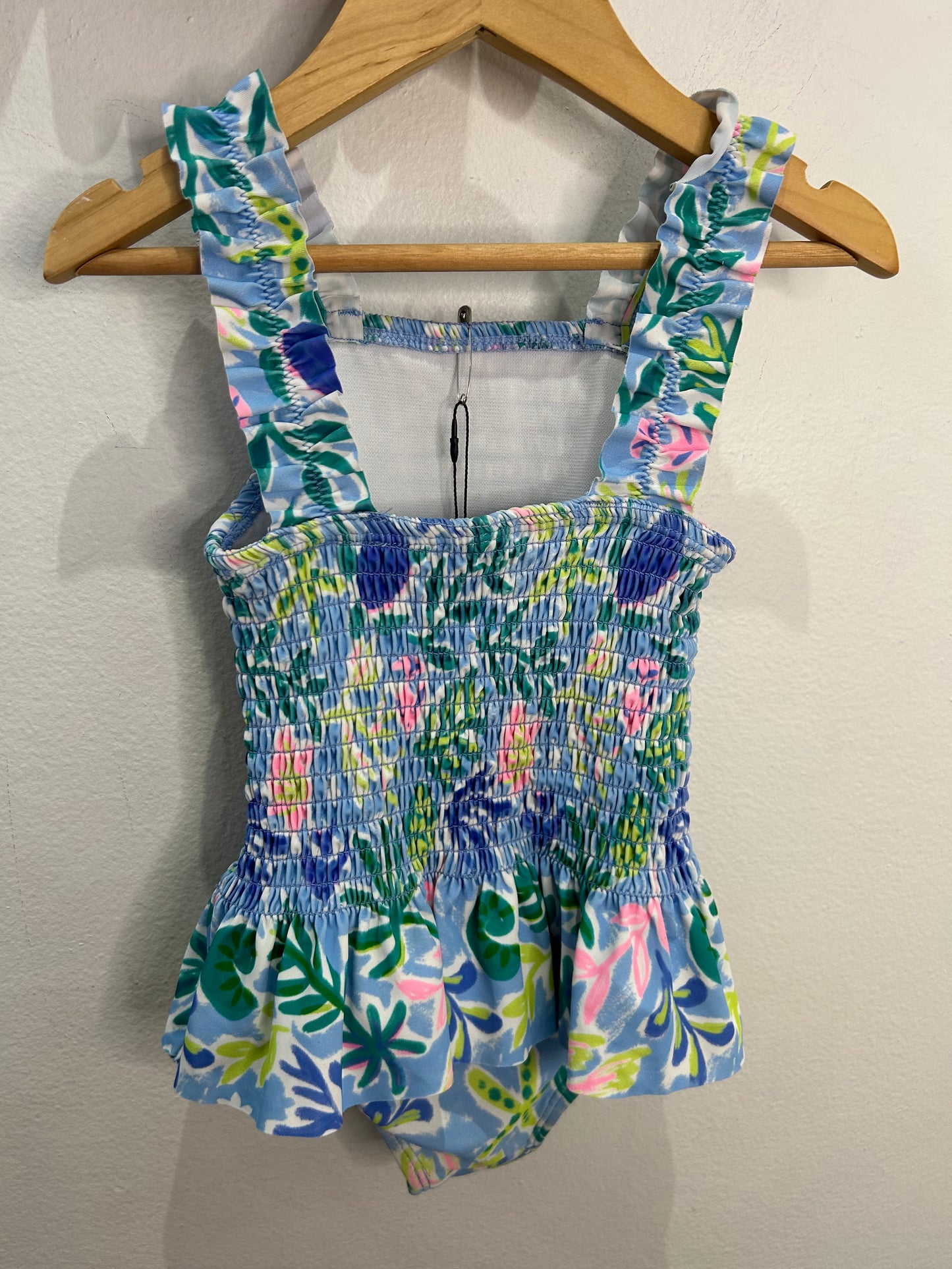 Smocked swimsuit 3y