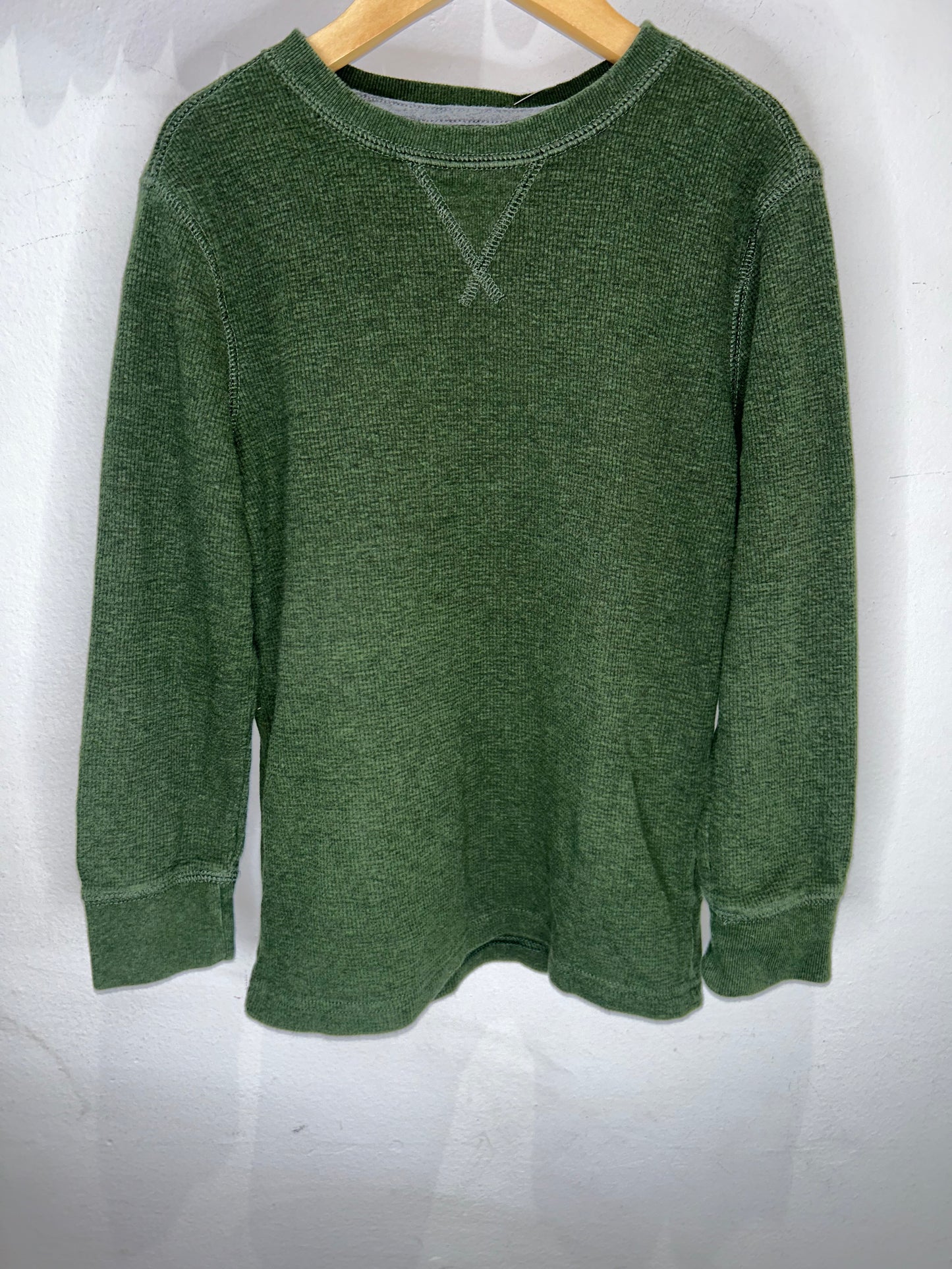 Olive waffle longsleeve 6-7y