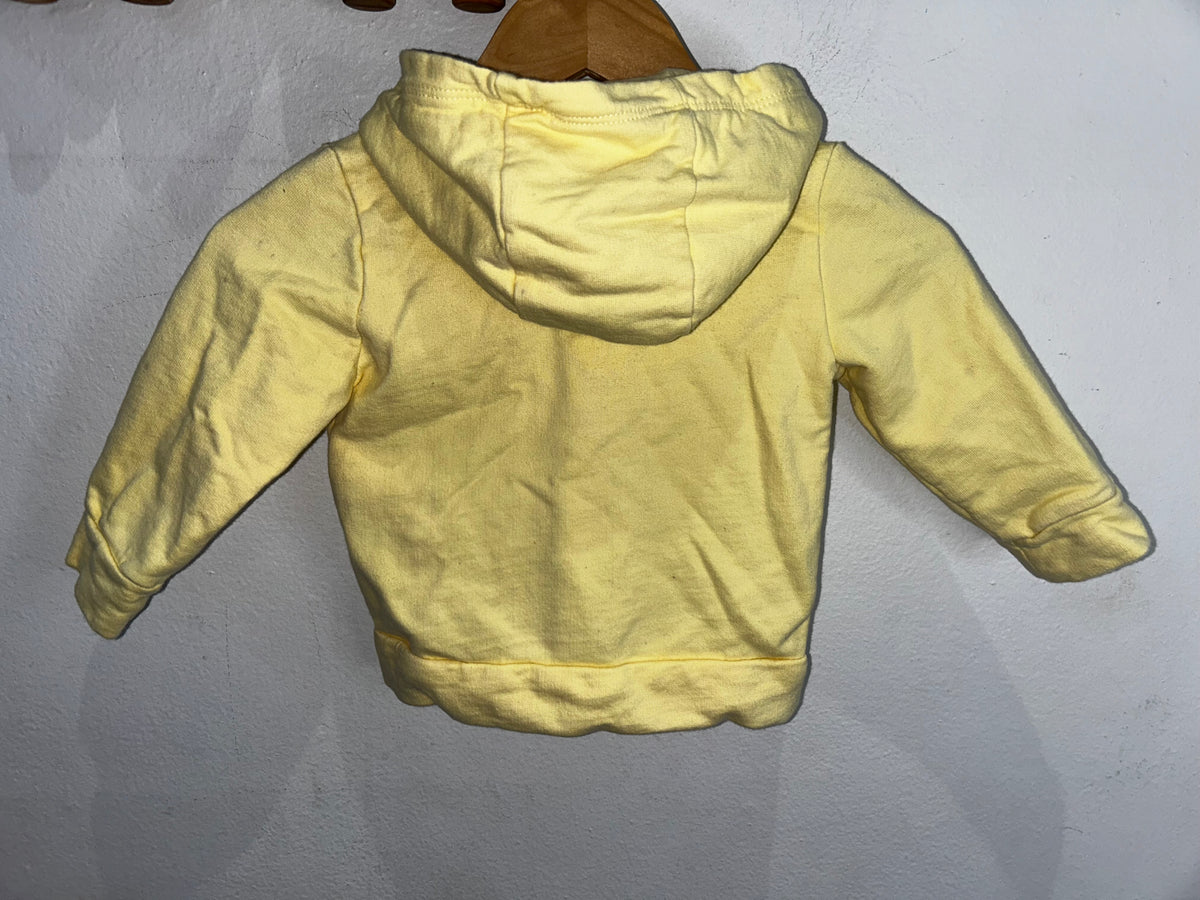 Yellow bear sweatshirt 6-12m