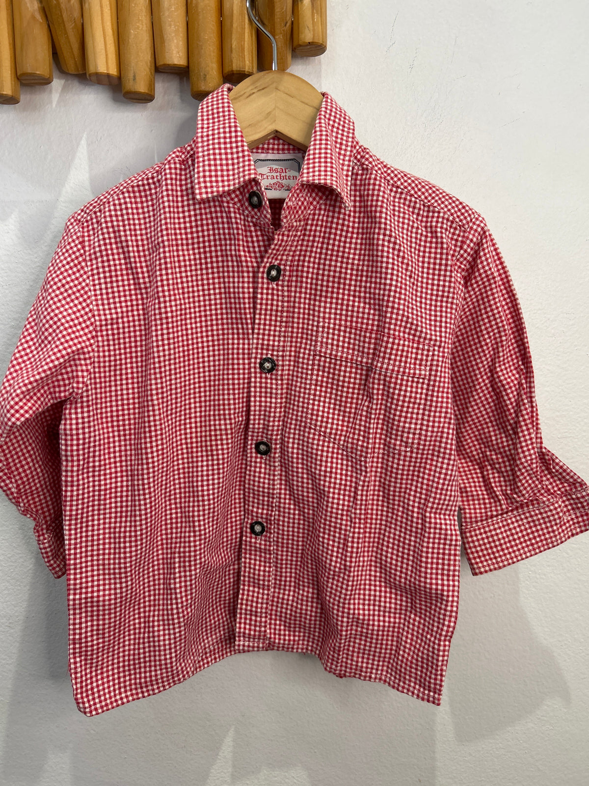 Red checkered shirt 2y