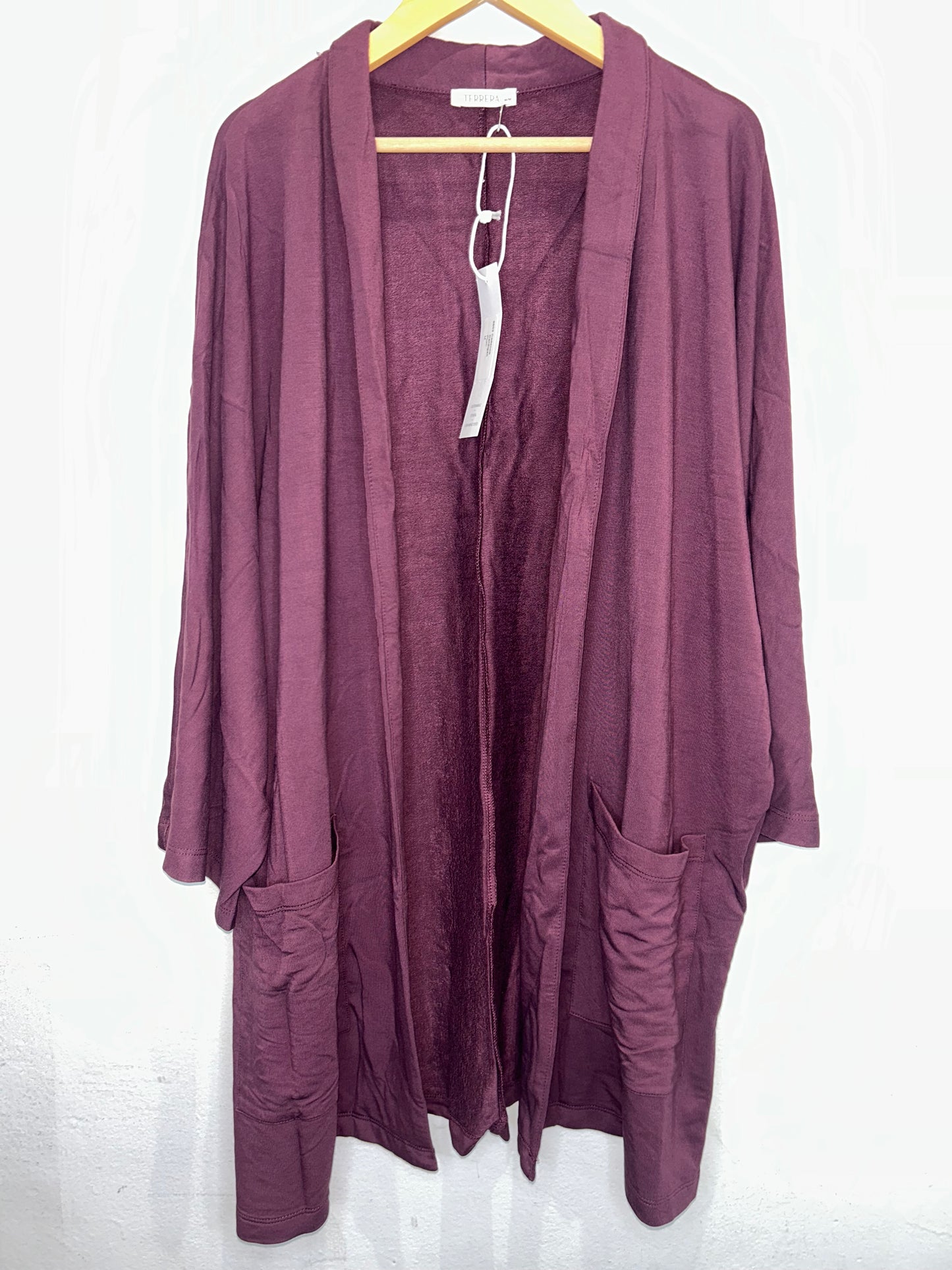 Terrera plum cardigan - adult M NEW