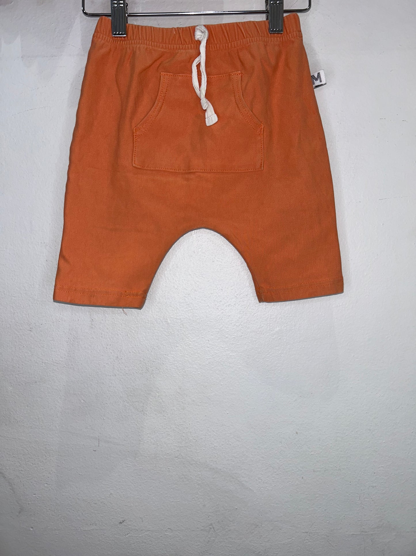 My Mila Organic oragne shorts 4-5y