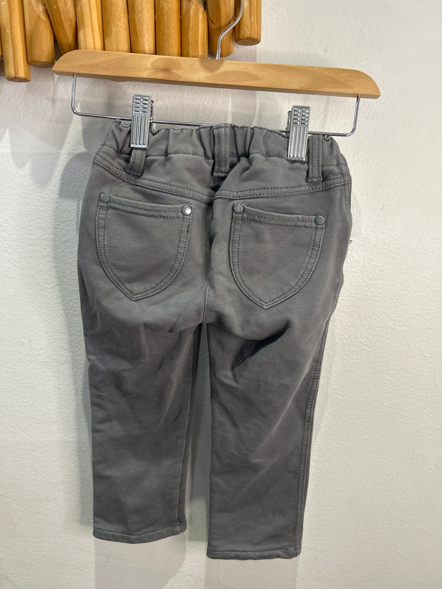Hannah Andersson grey stretchy pants 2y (90cm)