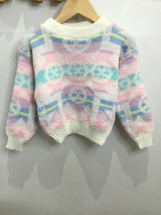 Vintage pastel sweater 2-4y