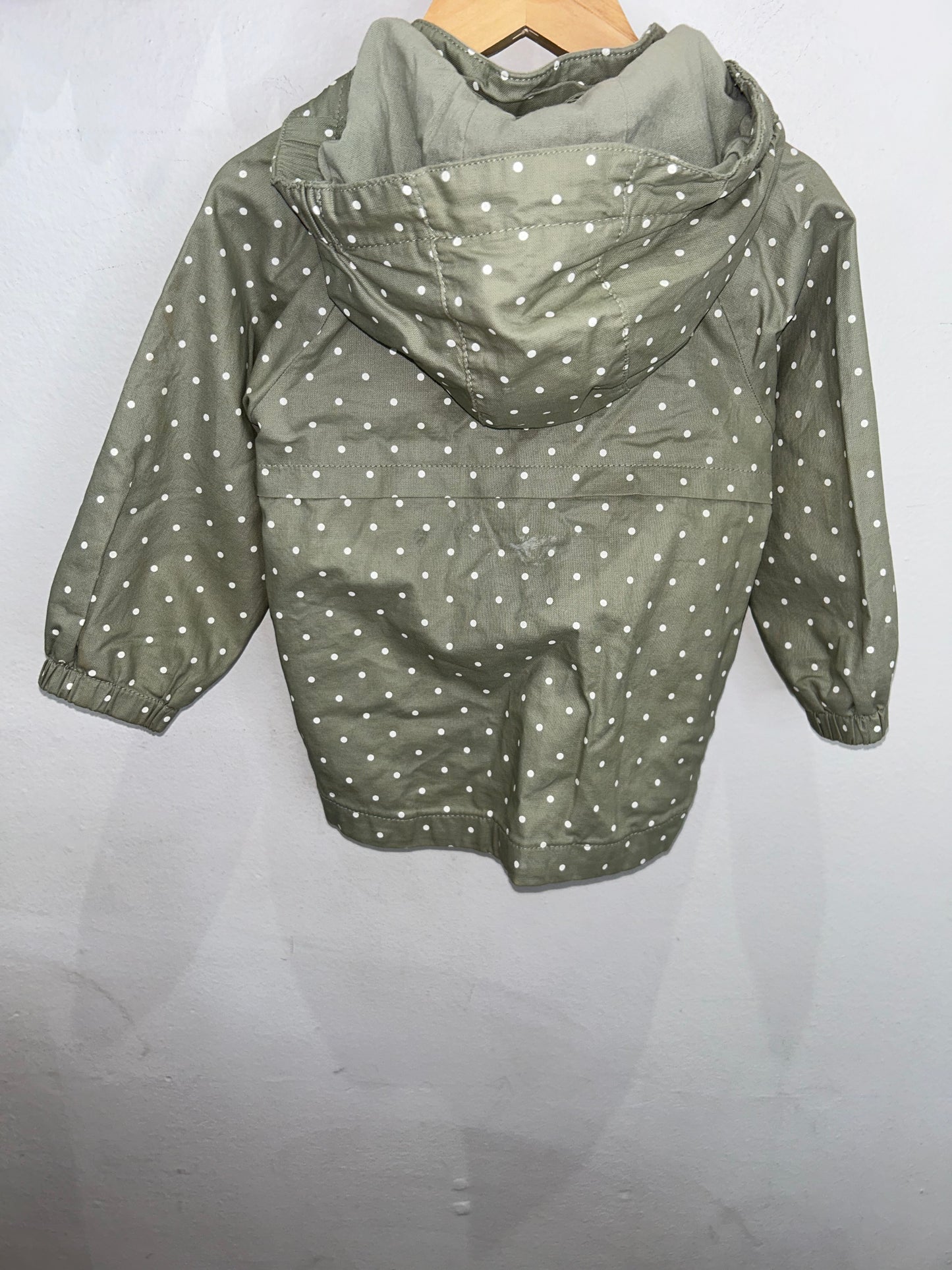 Green dots lightweight jacket 9-12m