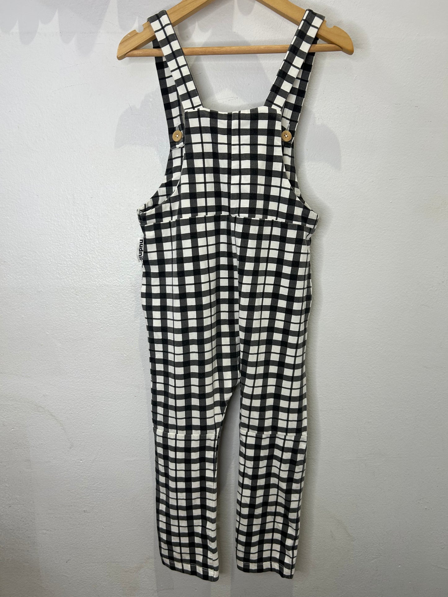 Nudnik checkered romper 3y