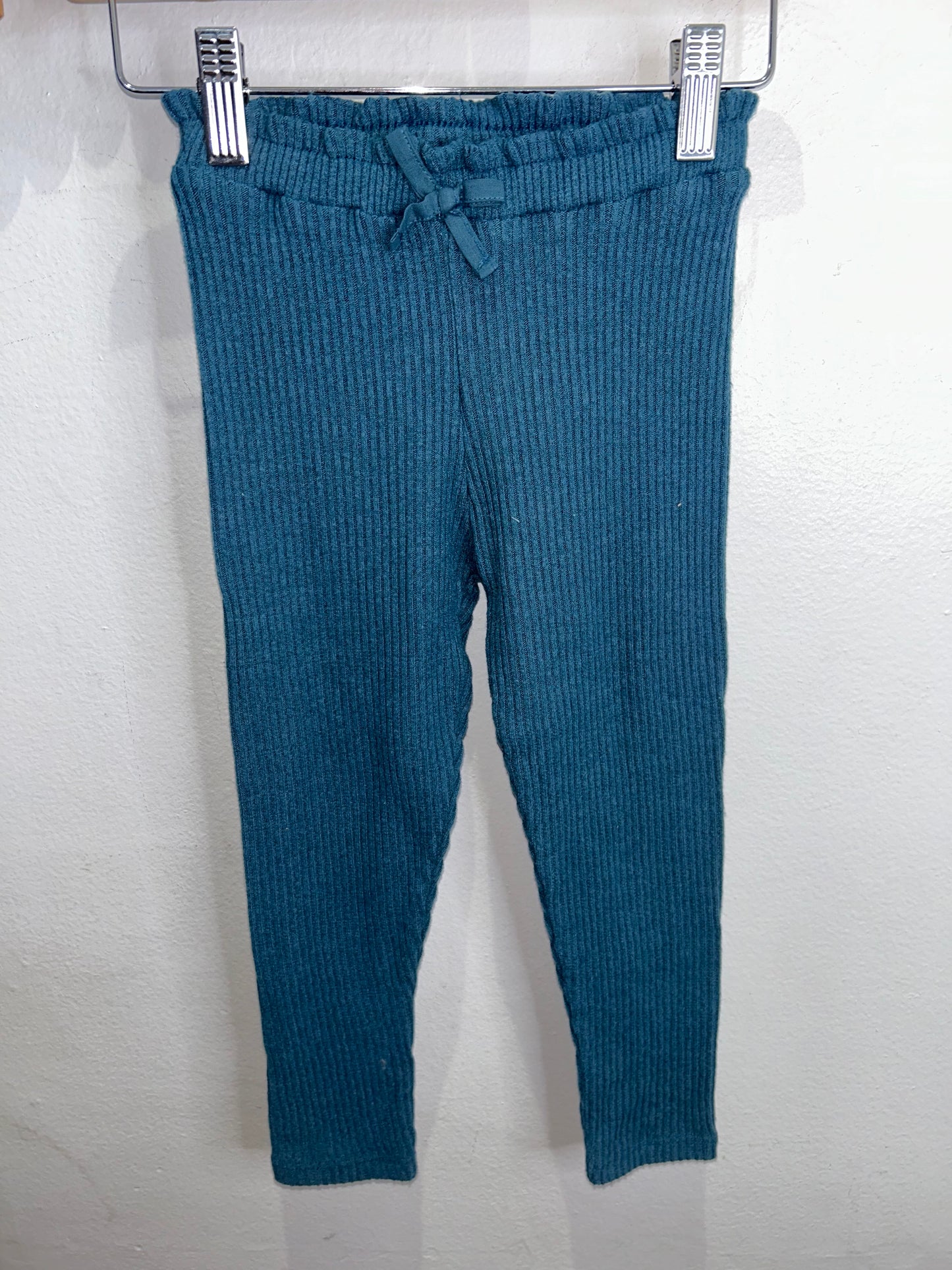 Teal sweater pants 3-4y