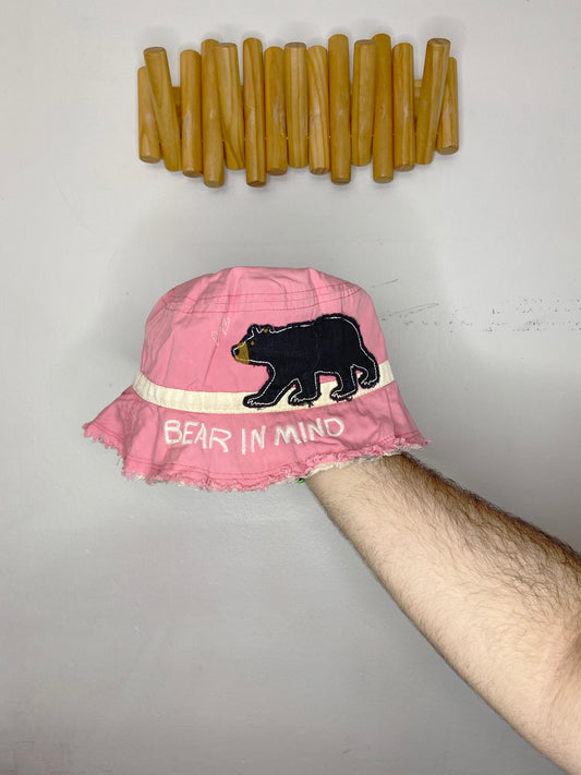 Pink Hatley bear hat 2-4y