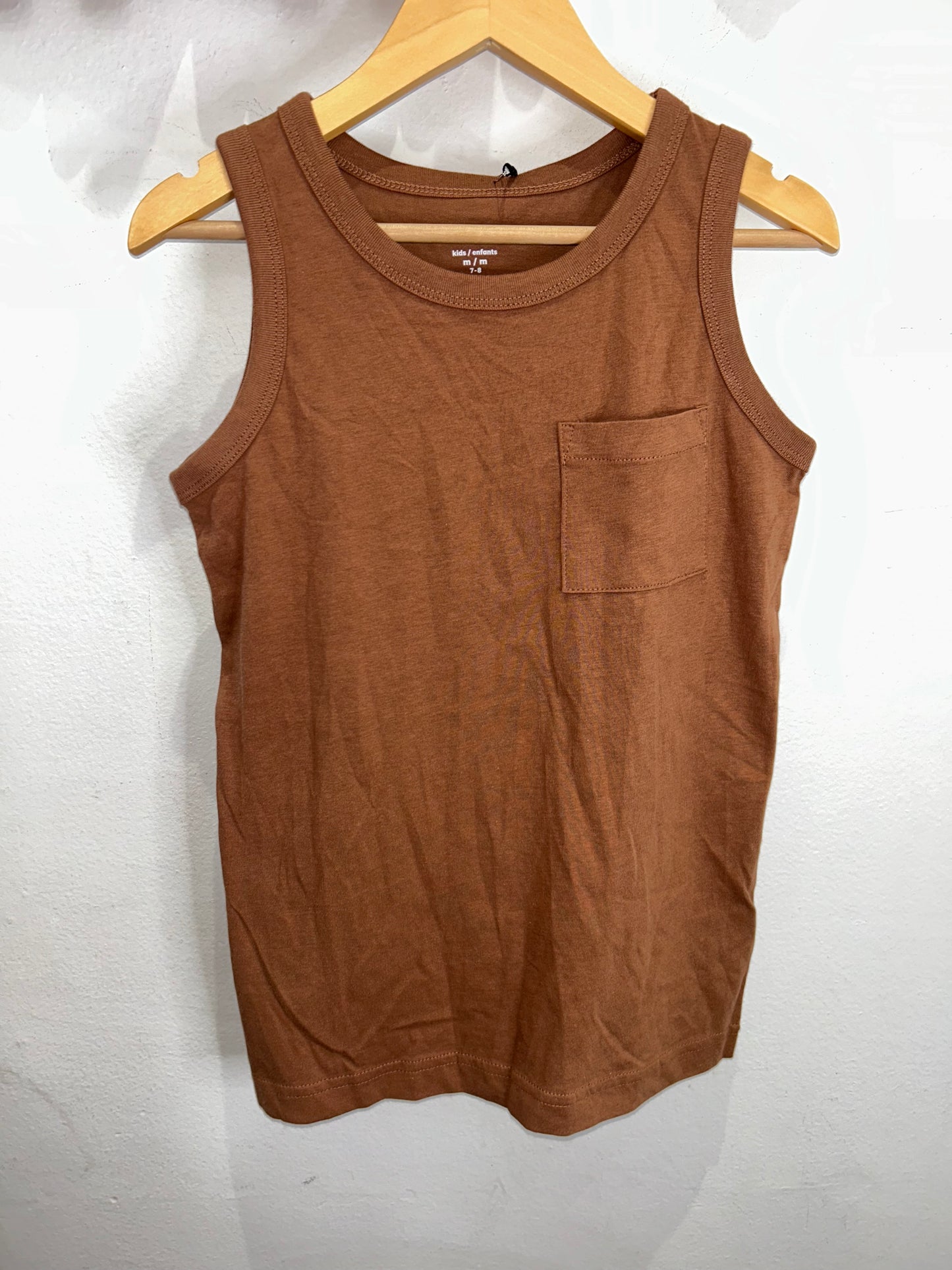 Brown tanktop 7-8y