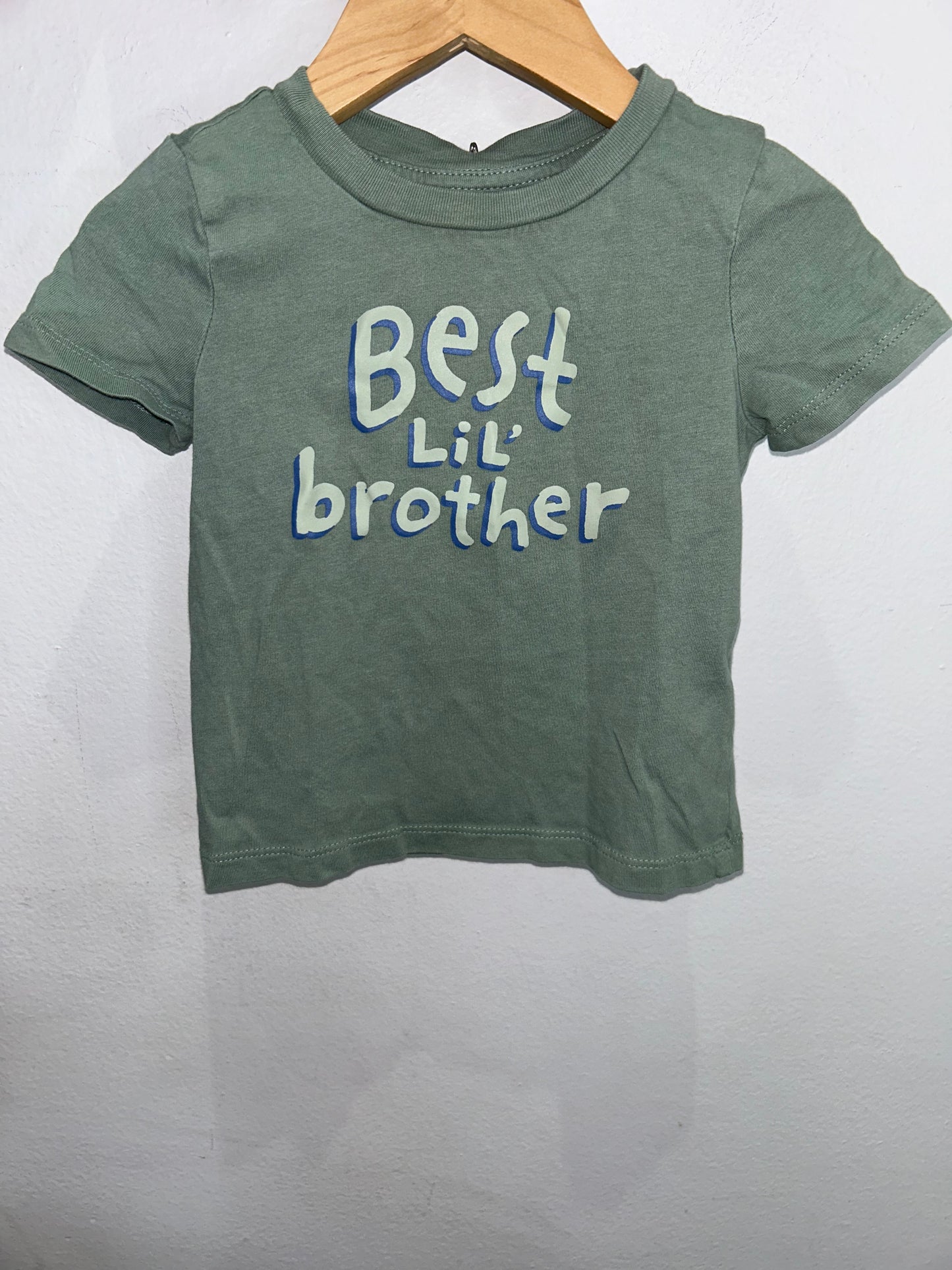 Lil brother green tee 18-24m