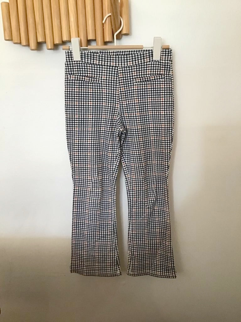 Checkered crop flare 7-8y