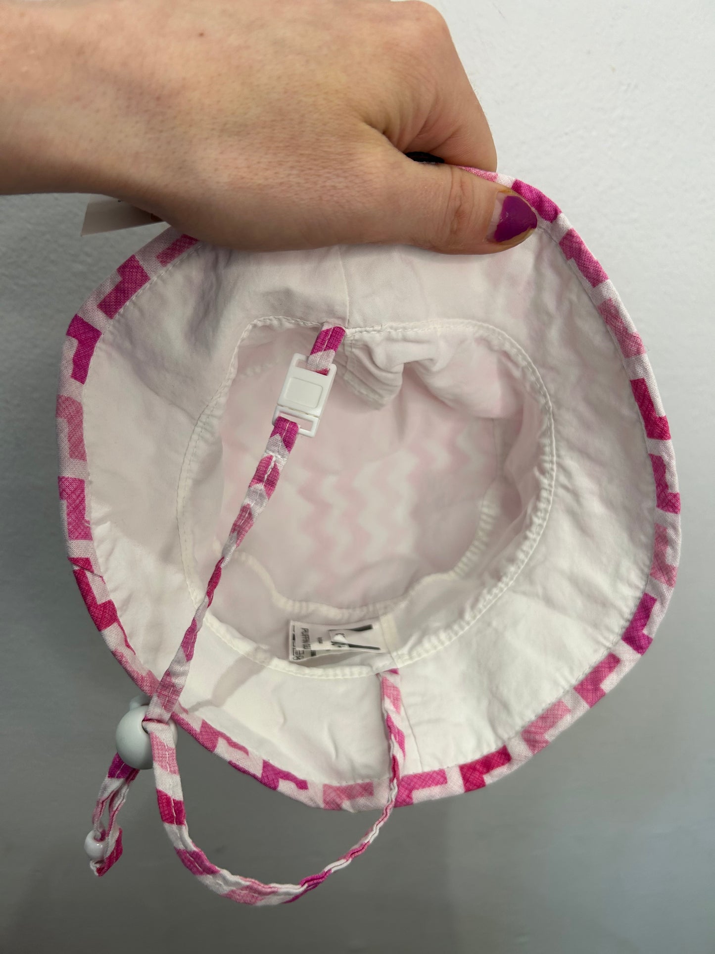 Puffingear pink hat 6m