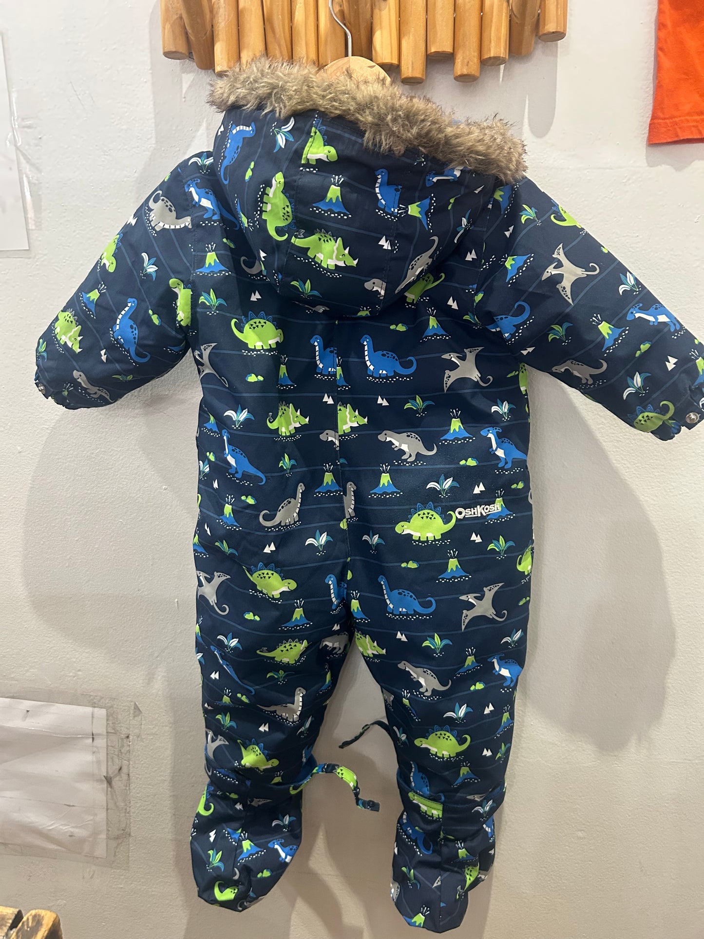 OshKosh dinos snowsuit 18m