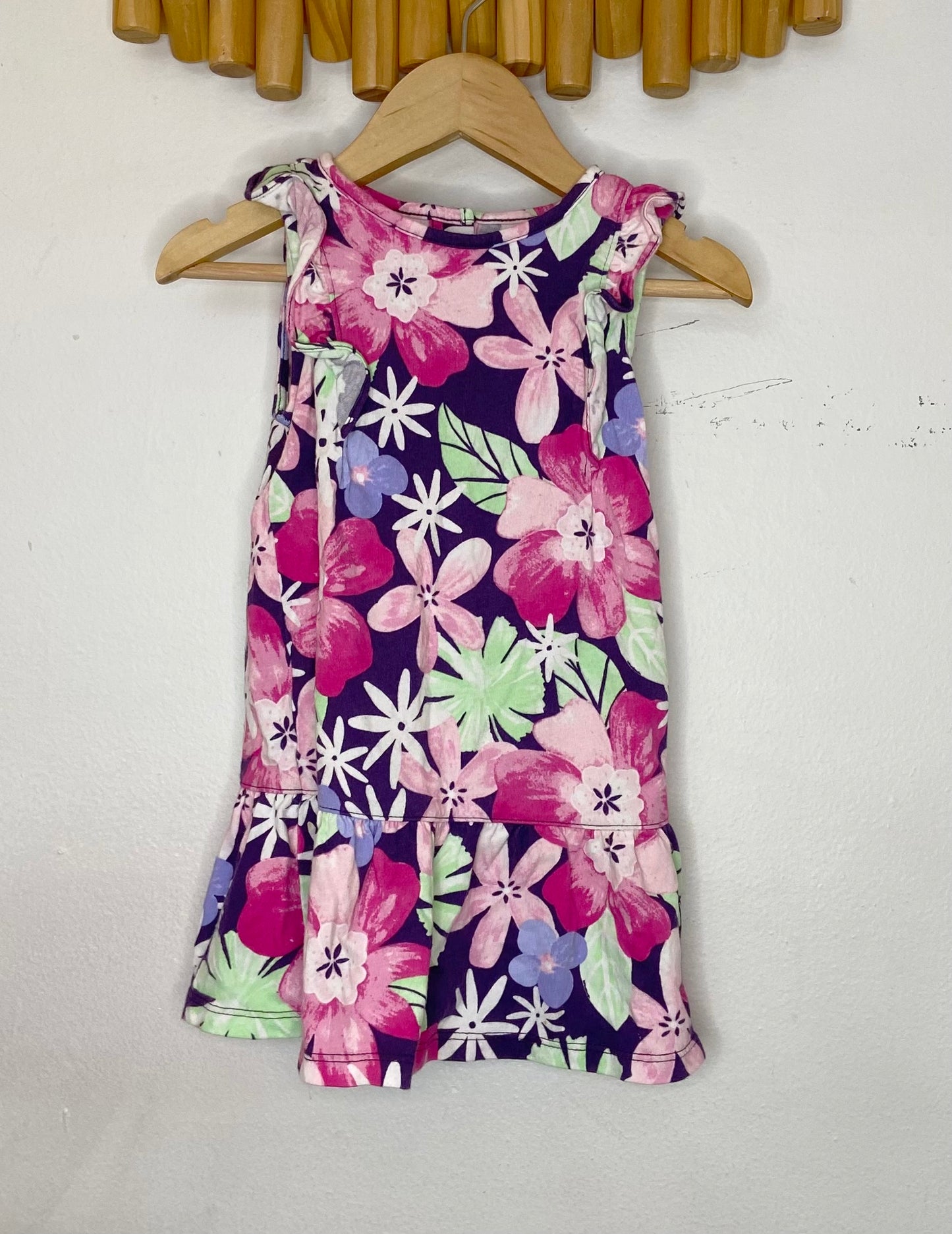 Floral drop waist dress 18-24m