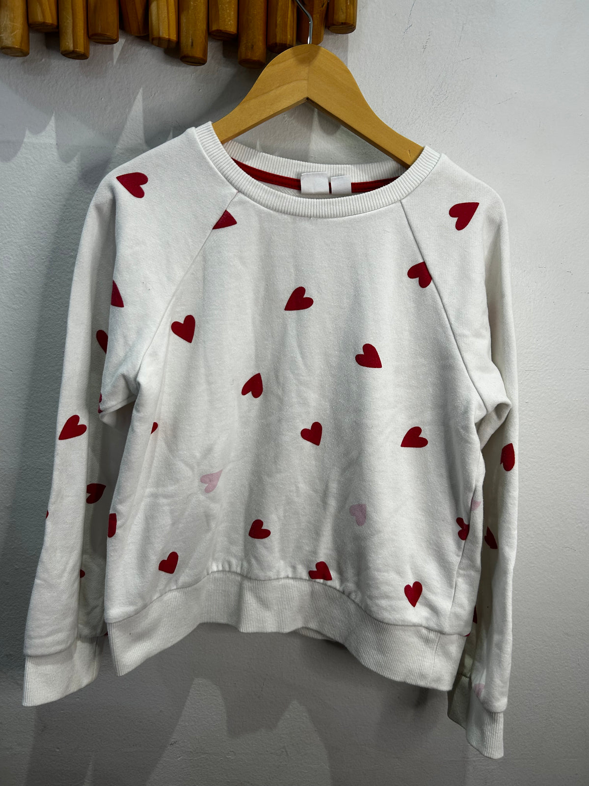 Hearts pullover 10-12y
