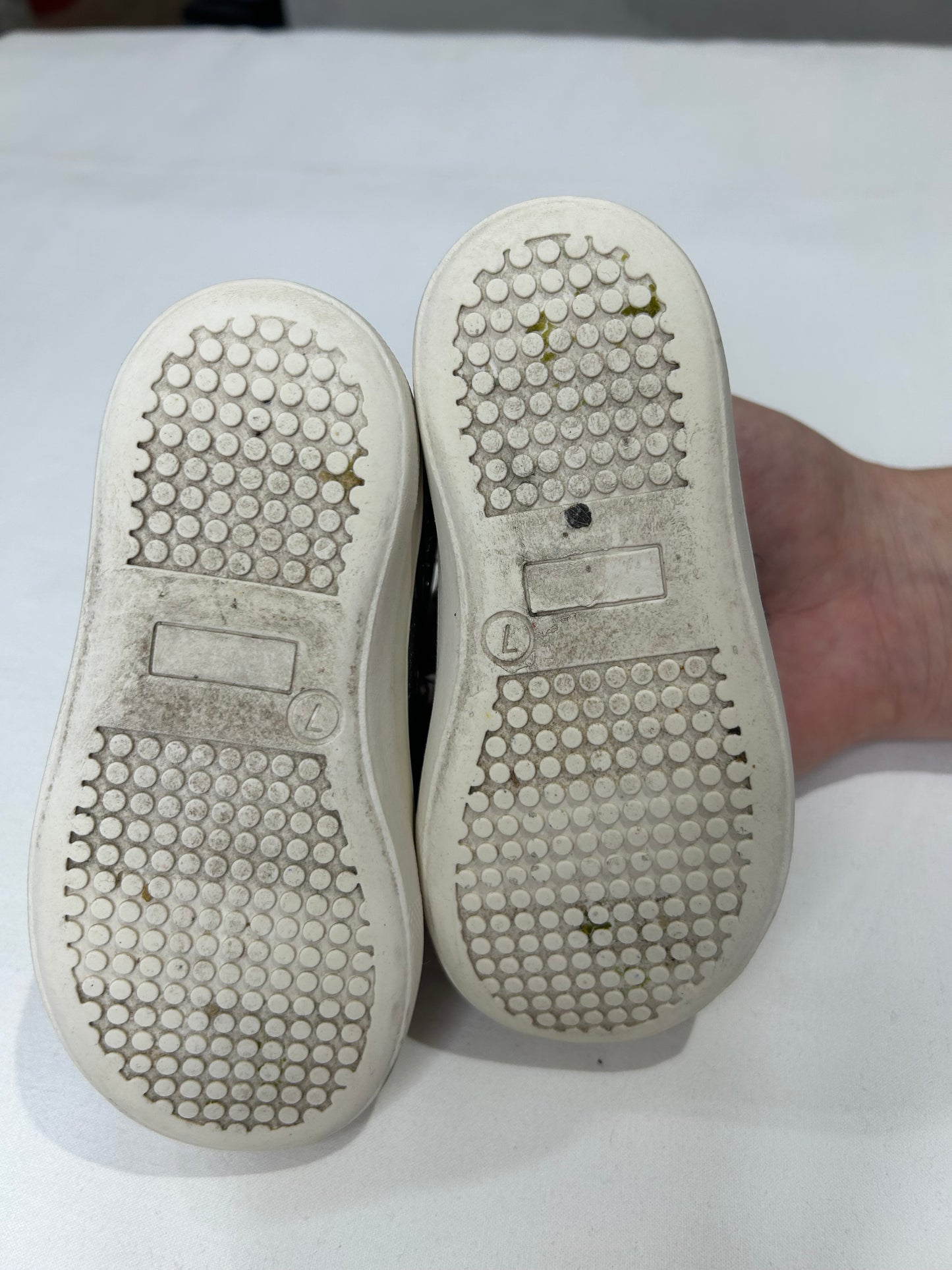 C7 sparkly silver slip-ons