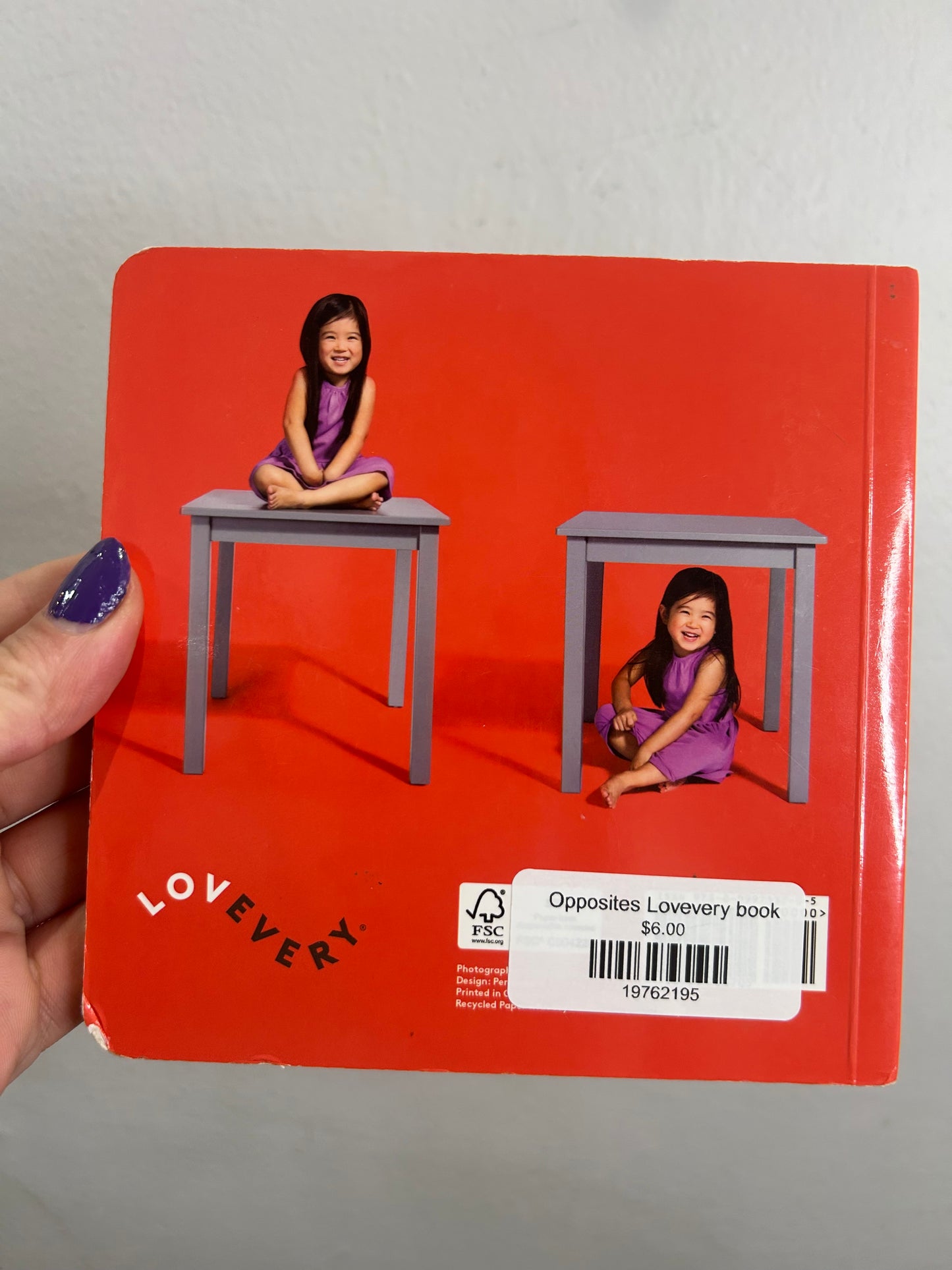 Opposites Lovevery book