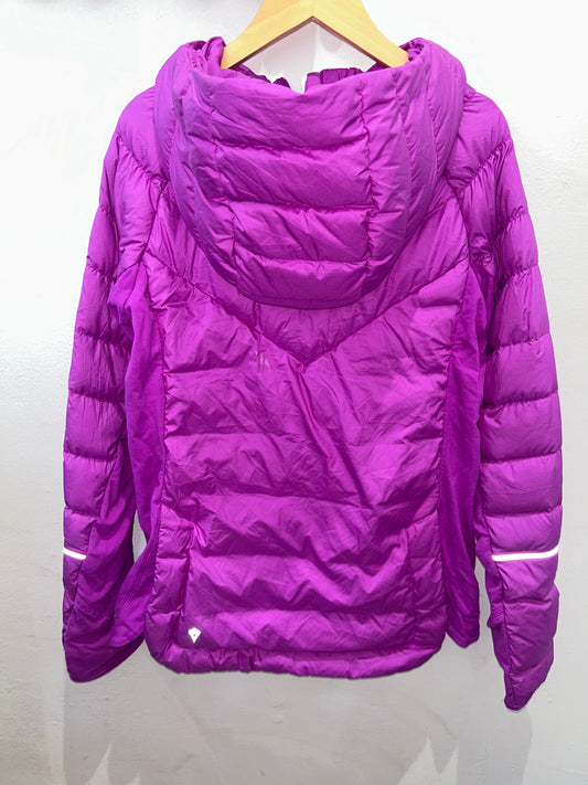 Magenta lightweight puffer jacket 12y