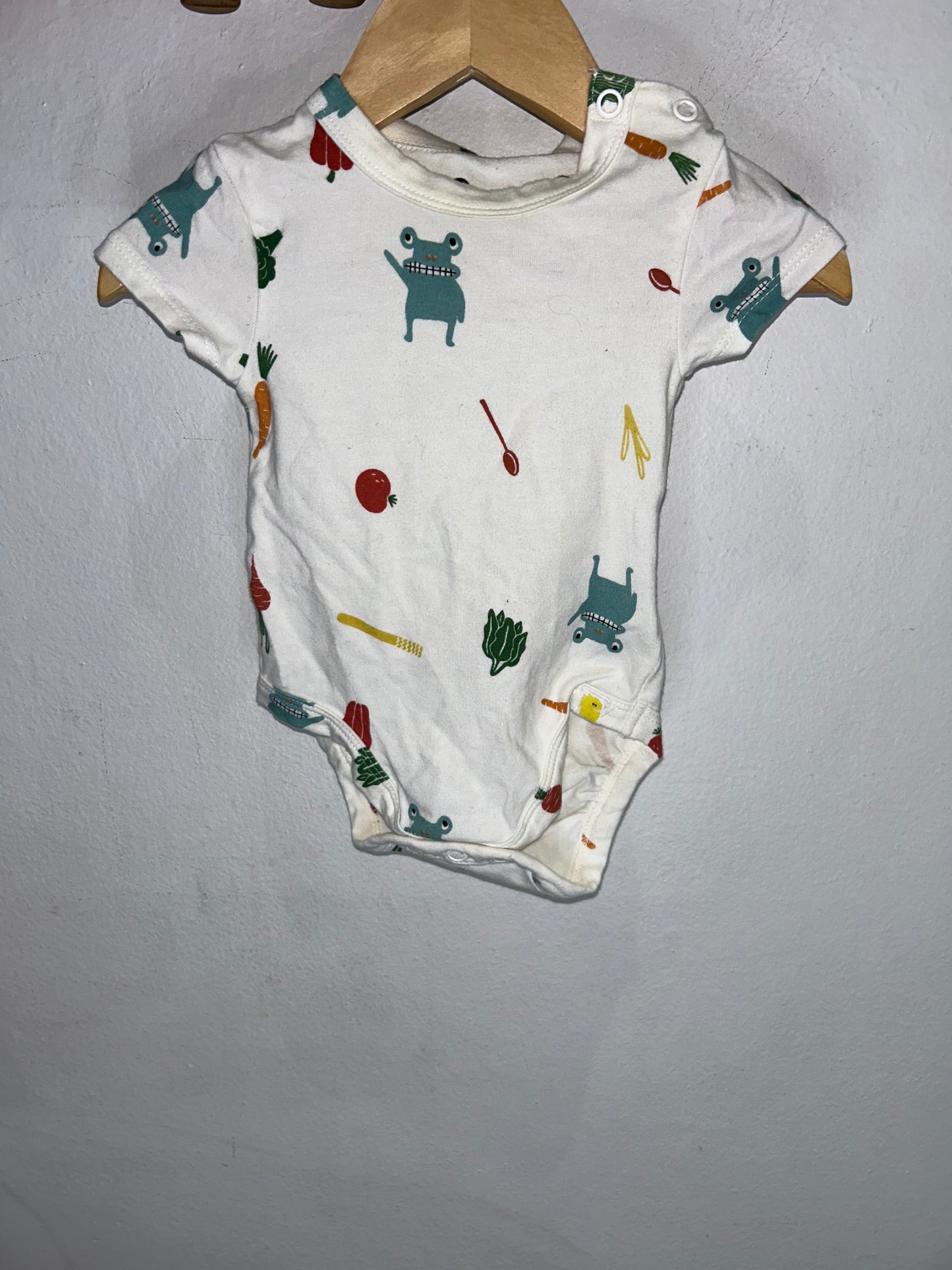 Monster Veggie Onesie 3-6m